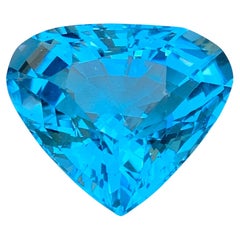 Sky Blue Natural Swiss Topaz Pendant Bracelet Loose Gemstone 43.80 Ct Pear Cut