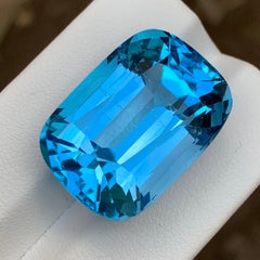 Sky Blue Natural Swiss Topaz Pendant Bracelet Loose Gemstone 51.90Ct Cushion Cut