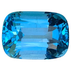 Himmelblau Natürlicher Schweizer Topas Anhänger Armband Lose Edelstein 51.90Ct Cushion Cut