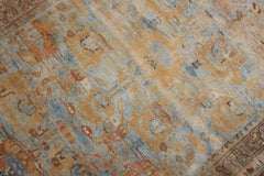 Sky Blue Peach Accent Persian Throw Rug