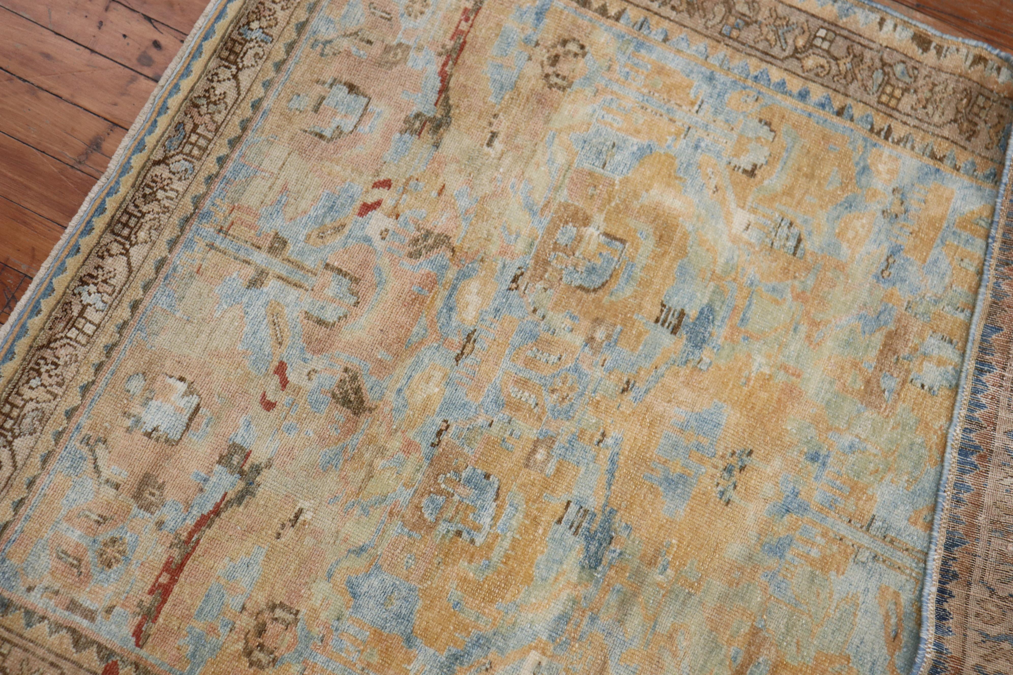 blue throw rug
