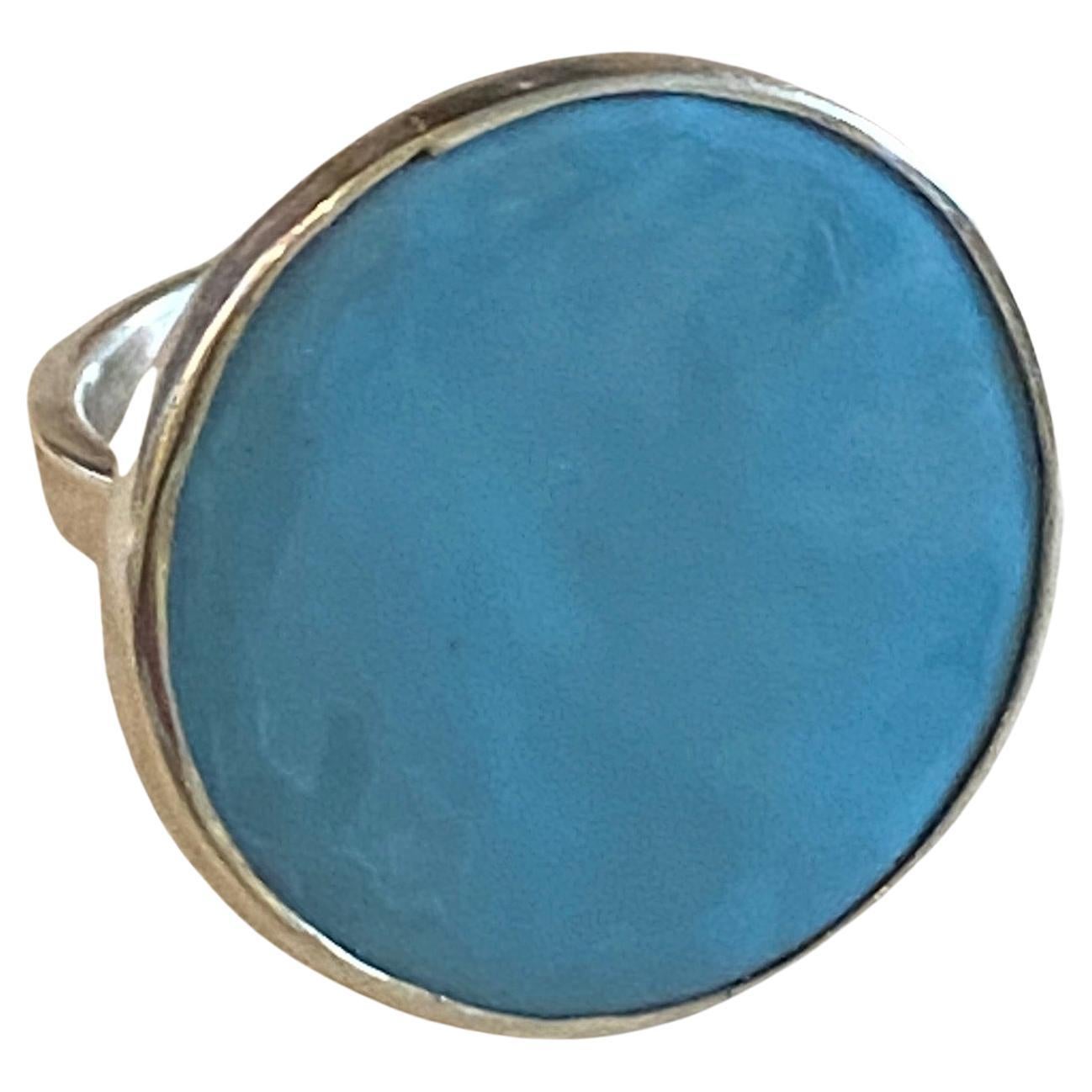 For Sale:  Sky Blue Sterling Silver Ring from April in Paris Designs