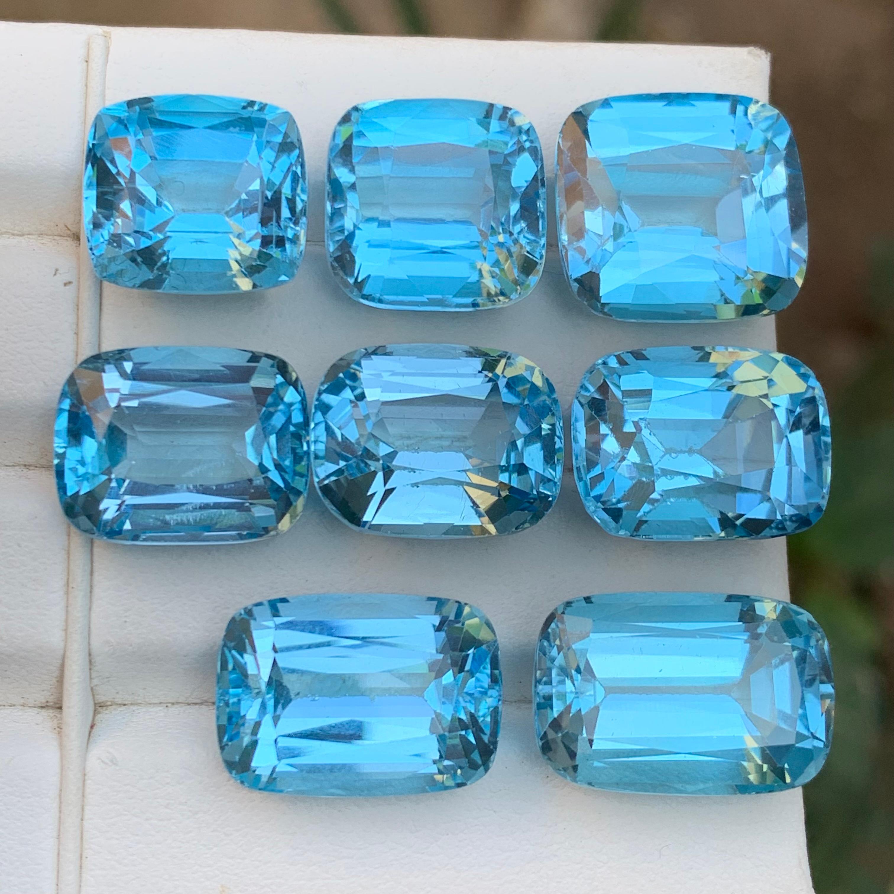 Topazio svizzero blu cielo da 142,36 carati Nature - Lotto da collezione in vendita 4
