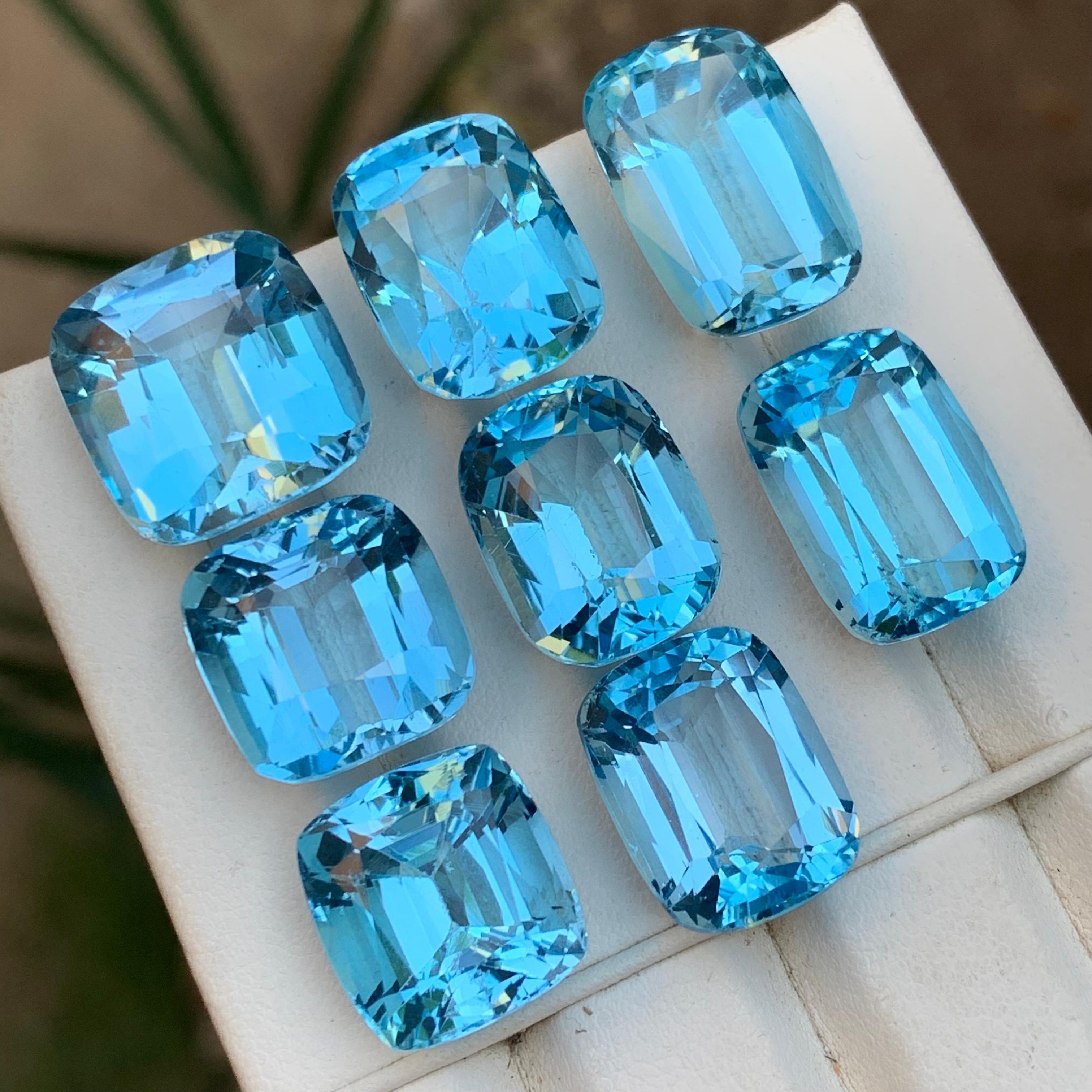 Topazio svizzero blu cielo da 142,36 carati Nature - Lotto da collezione in vendita 5