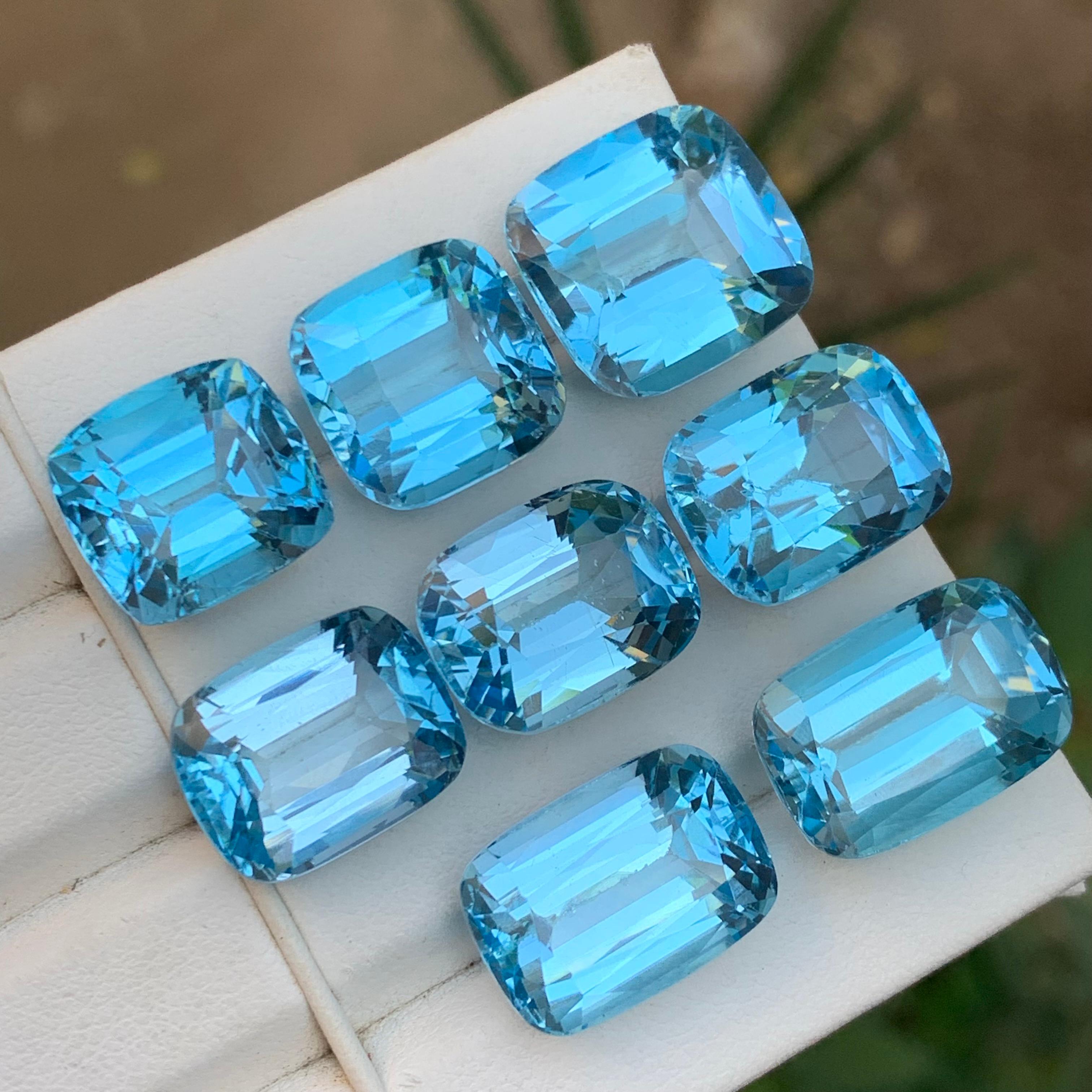 Topazio svizzero blu cielo da 142,36 carati Nature - Lotto da collezione in vendita 6