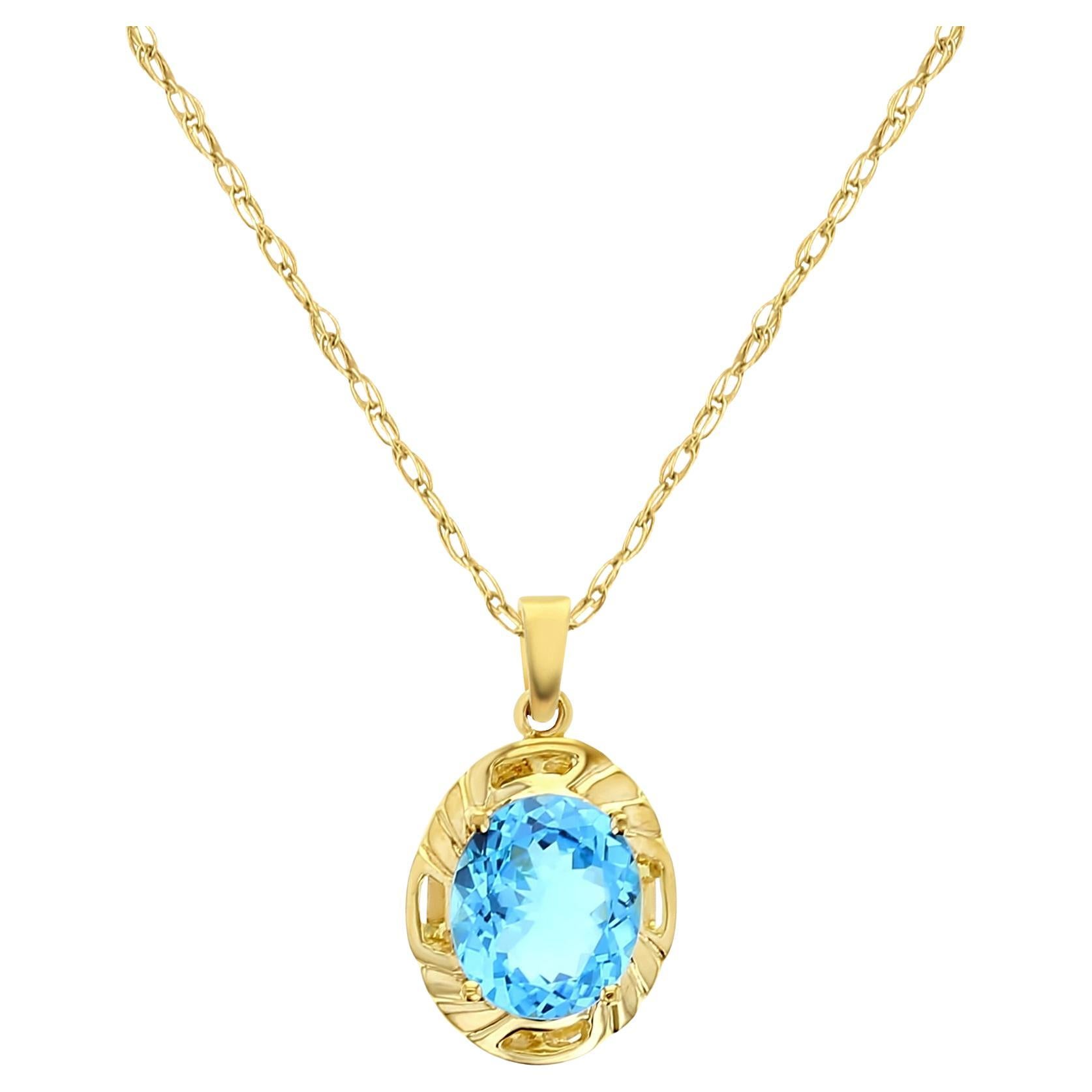 Blue Topaz Necklaces