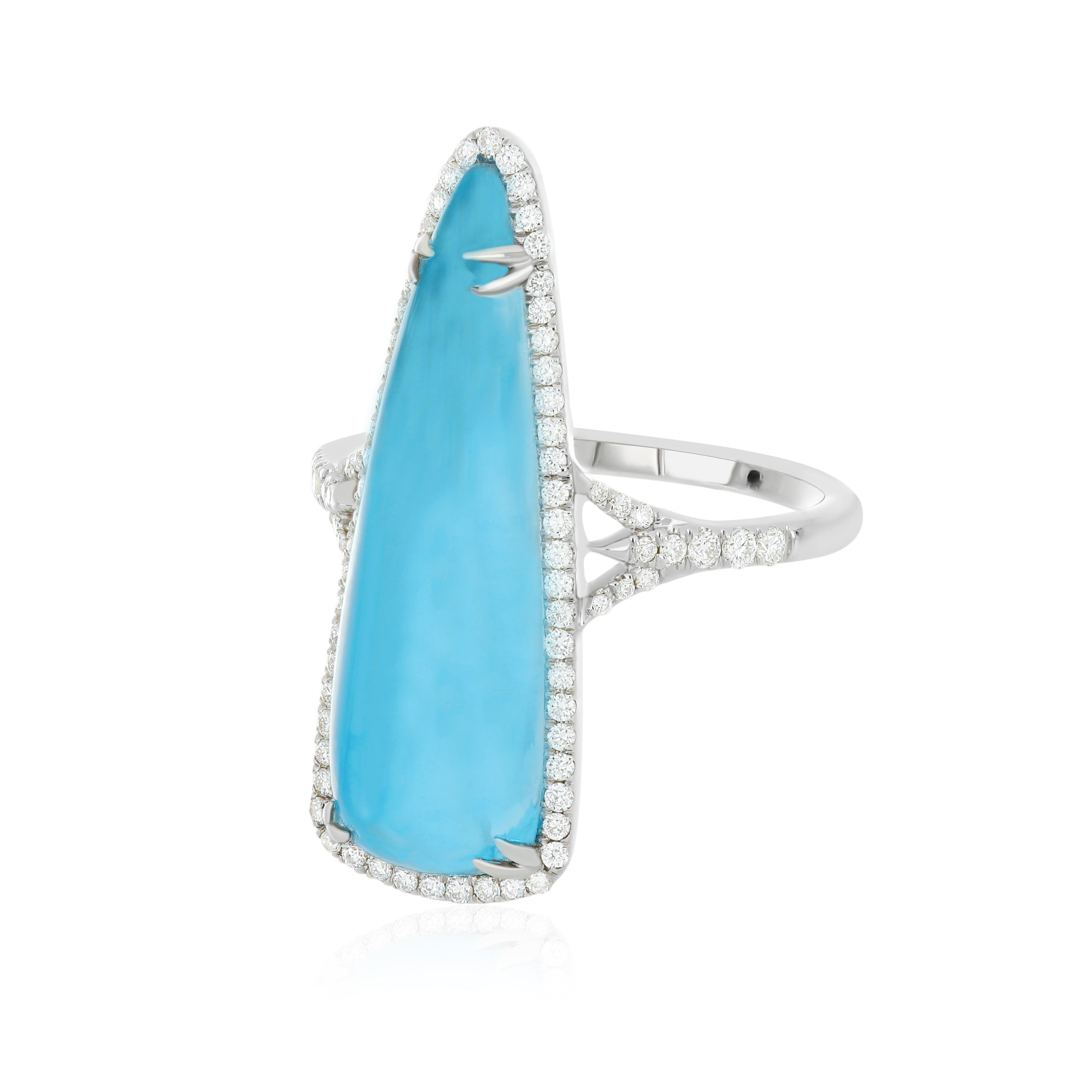 Sky Blue Topaz, Tanzanite & Diamond Ring, Earring & Pendant Set in 14K Gold For Sale 6