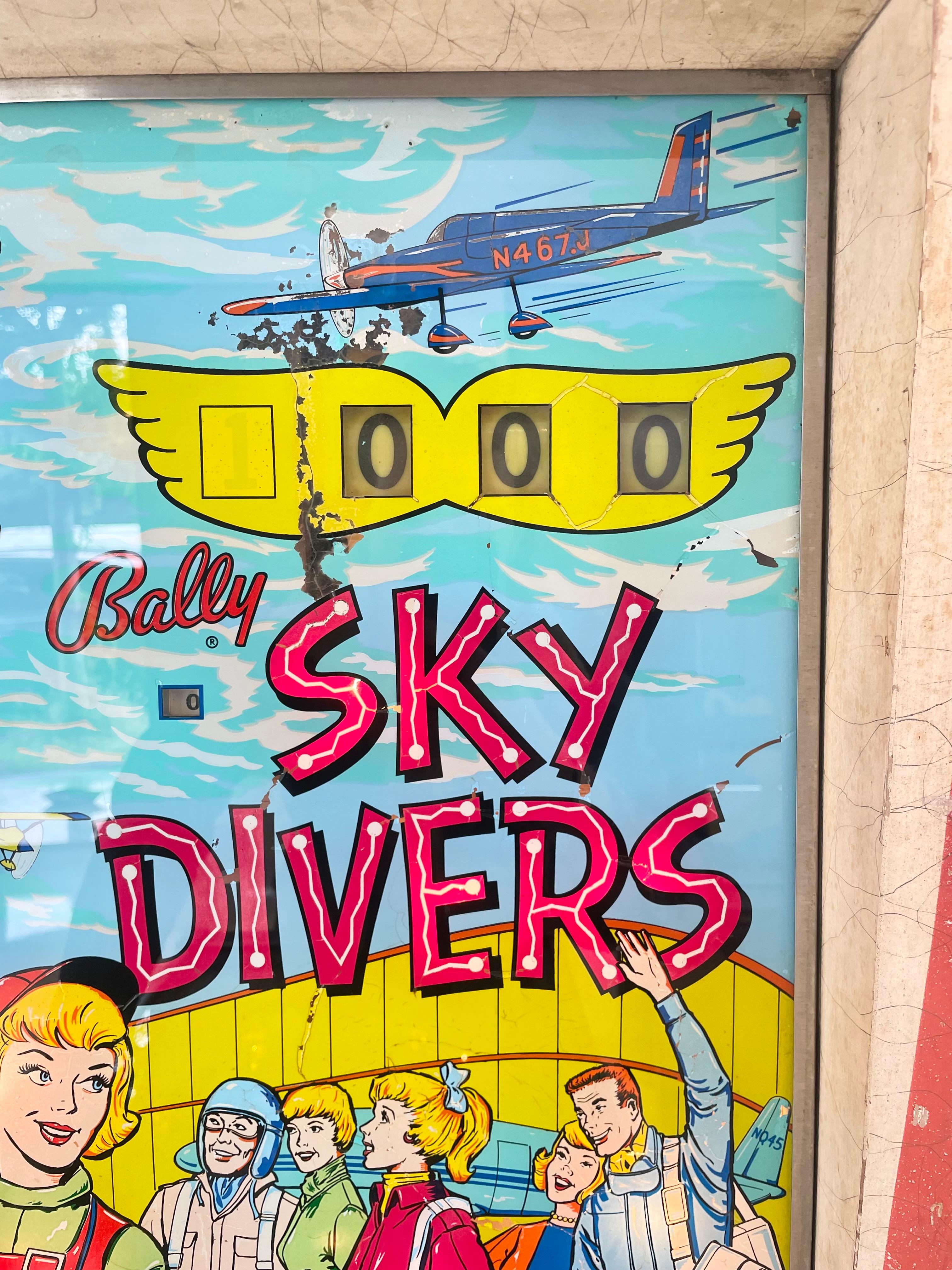 Sky Divers Pinball Arcade Game, 1964 USA For Sale 4