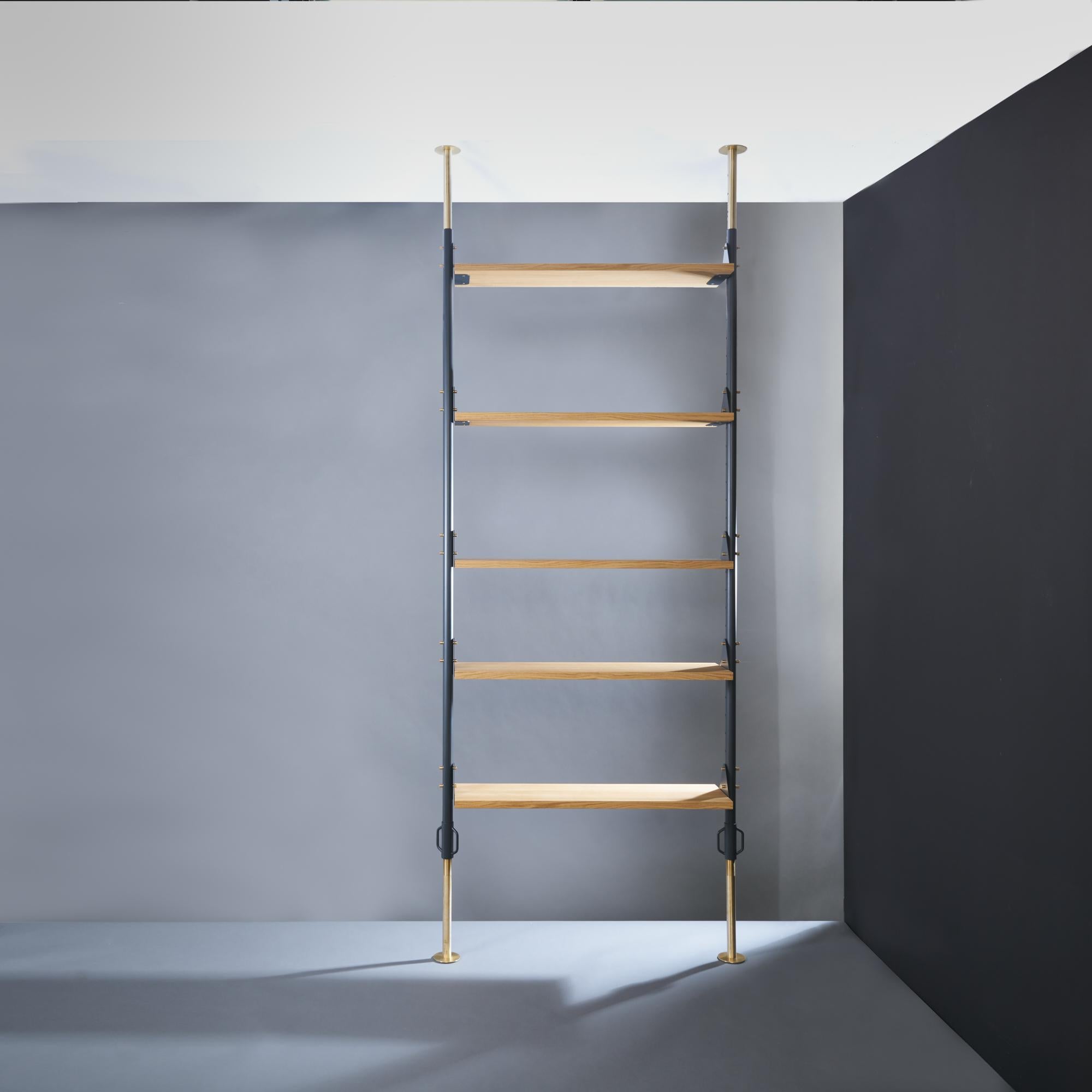 Sky-Land Bookcase, 'Puntello Modulare' a Modular and Adaptable Bookcase In New Condition For Sale In Milan, IT