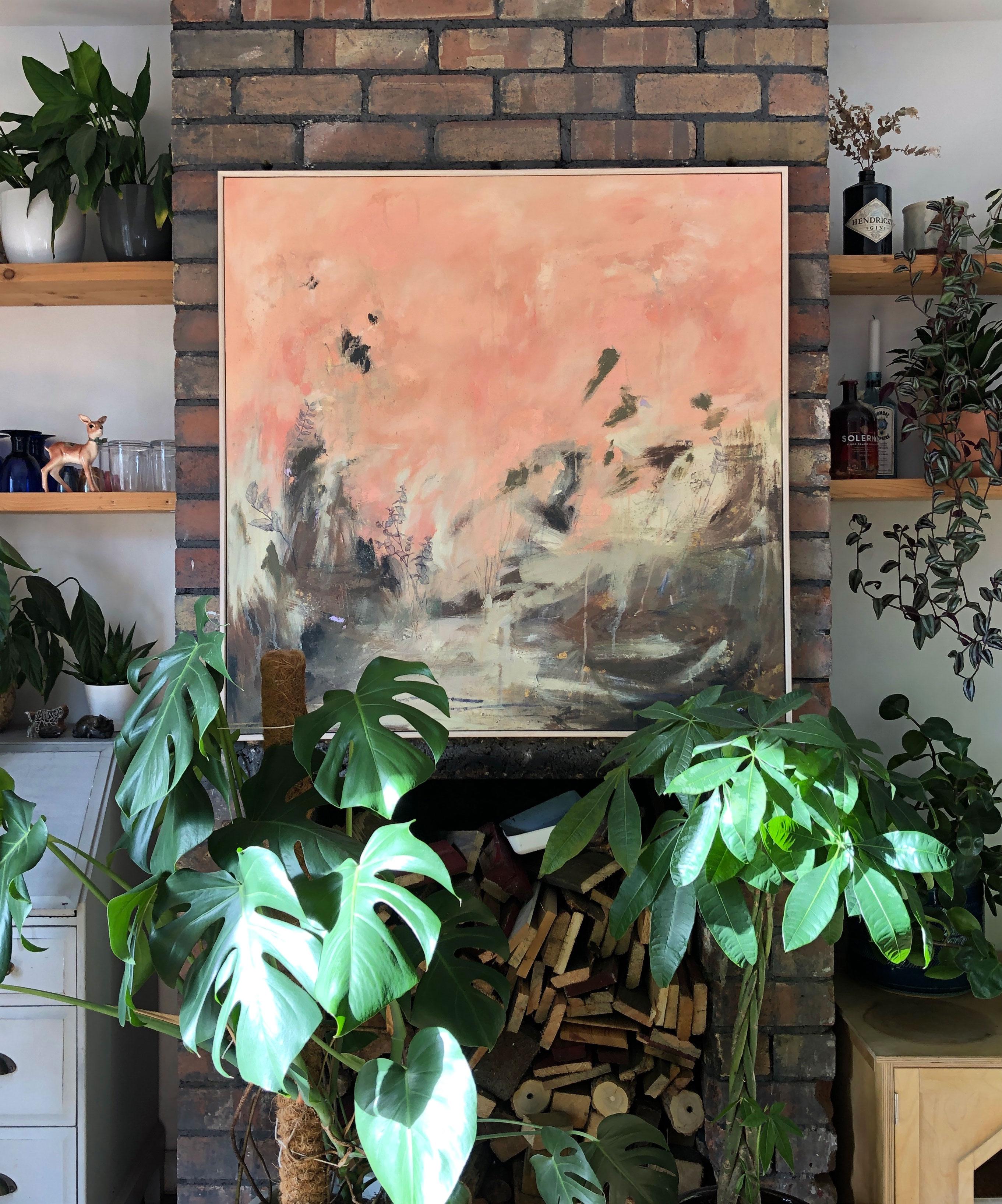 Dusk - Contemporary Painting by Sky Siouki