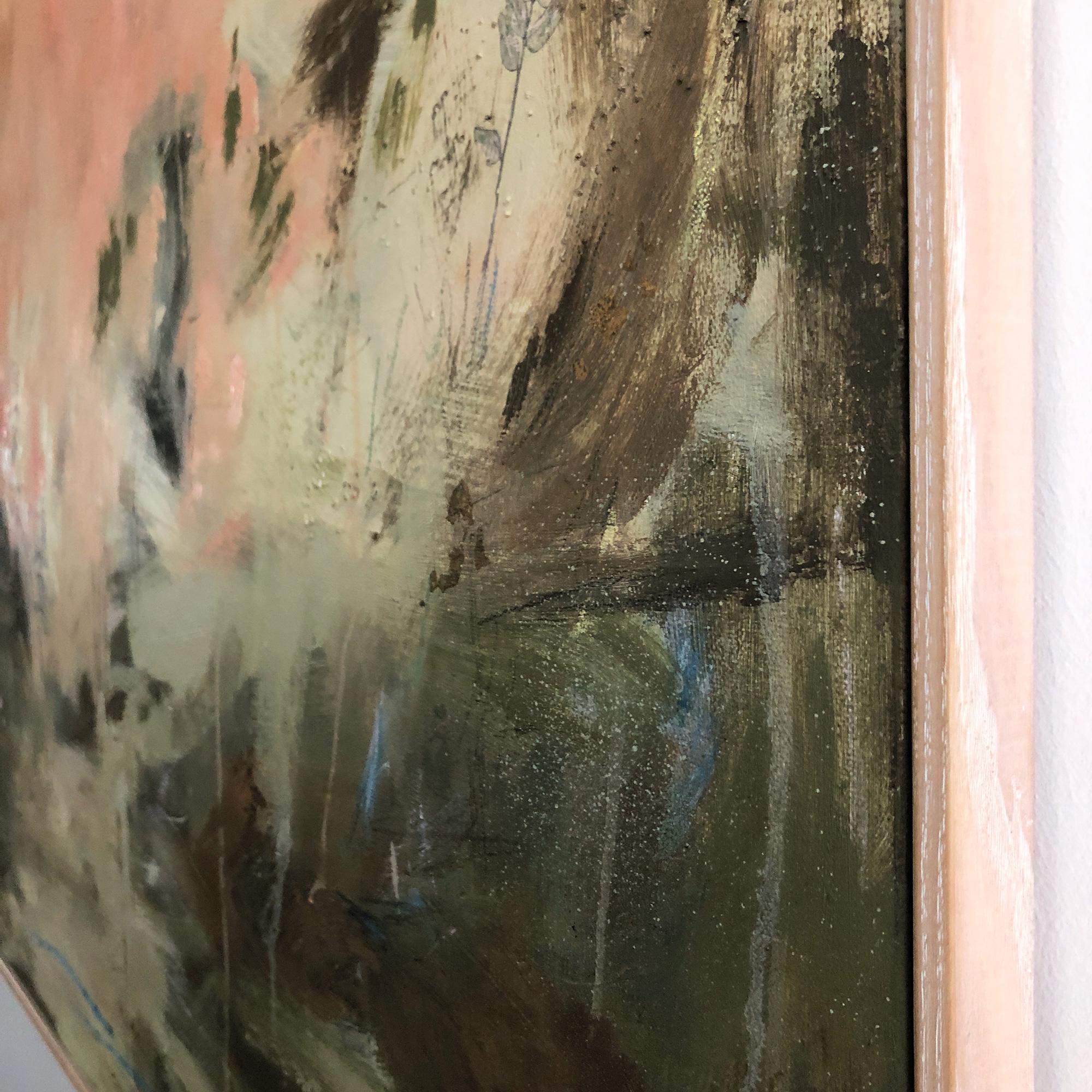 Dusk & Wild, Diptychon, Originalgemälde, abstrakt (Grau), Abstract Painting, von Sky Siouki