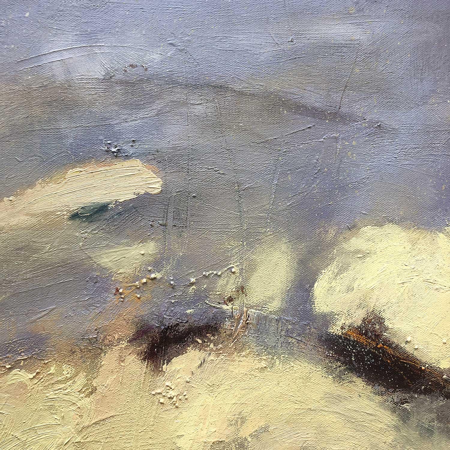 Blütenstaub, Originalgemälde, Landschaft, abstrakt (Zeitgenössisch), Painting, von Sky Siouki