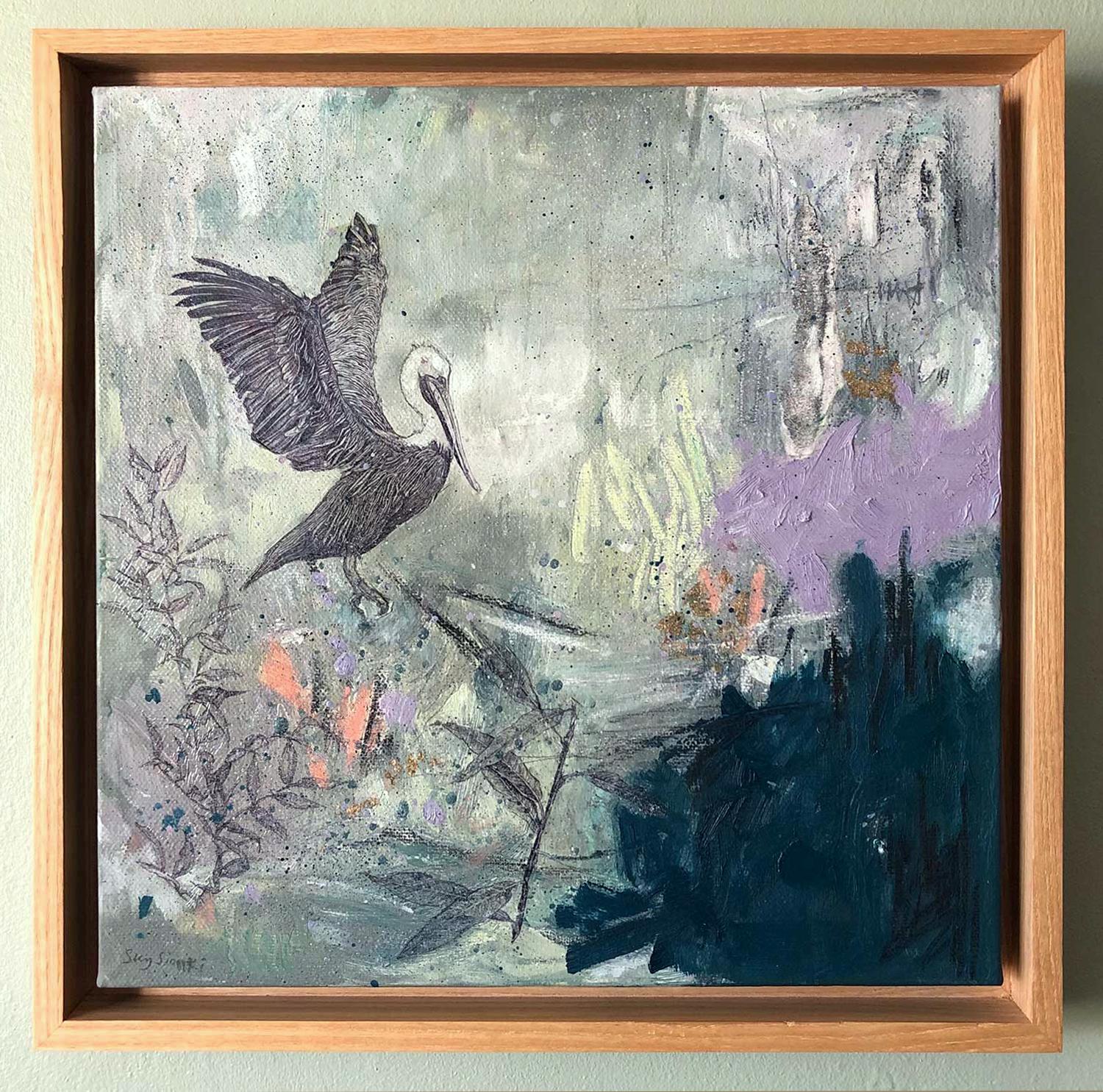 Sojourn, Originalgemälde, Landschaft, abstrakt im Angebot 2