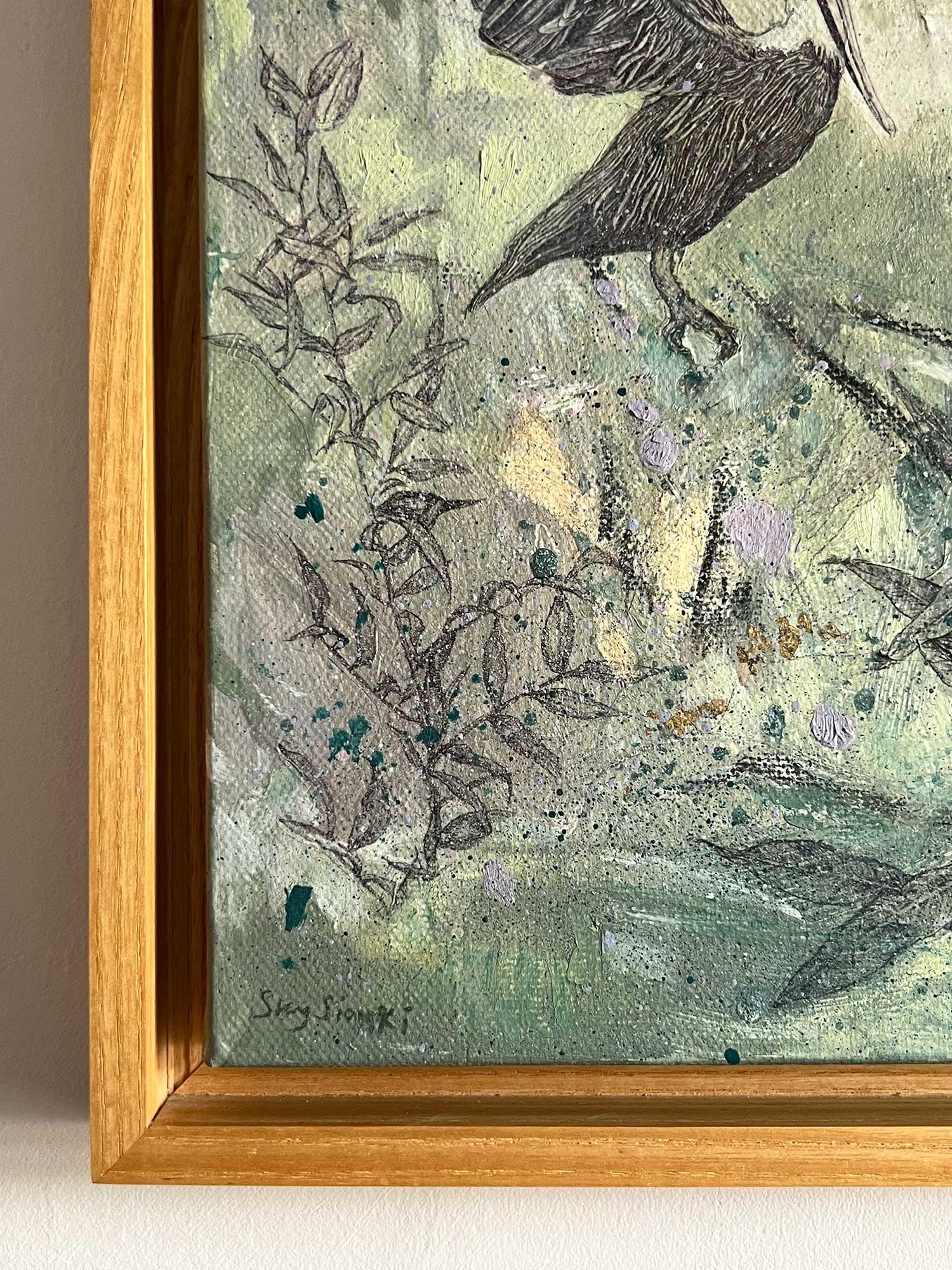 Sojourn, Originalgemälde, Landschaft, abstrakt im Angebot 3