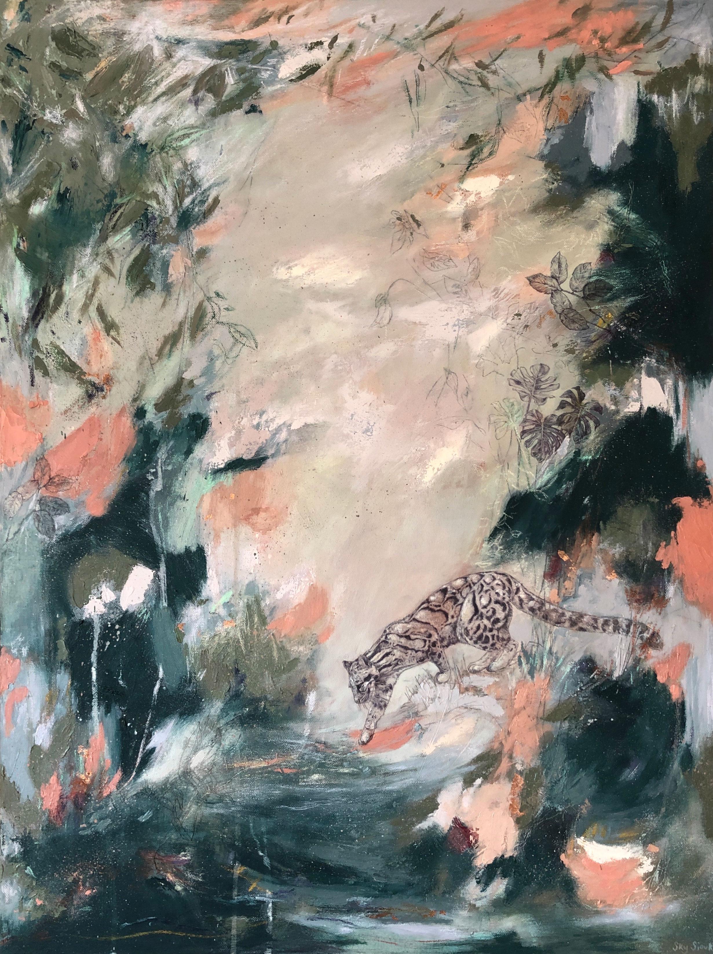 Wild, original painting, landscape, abstract