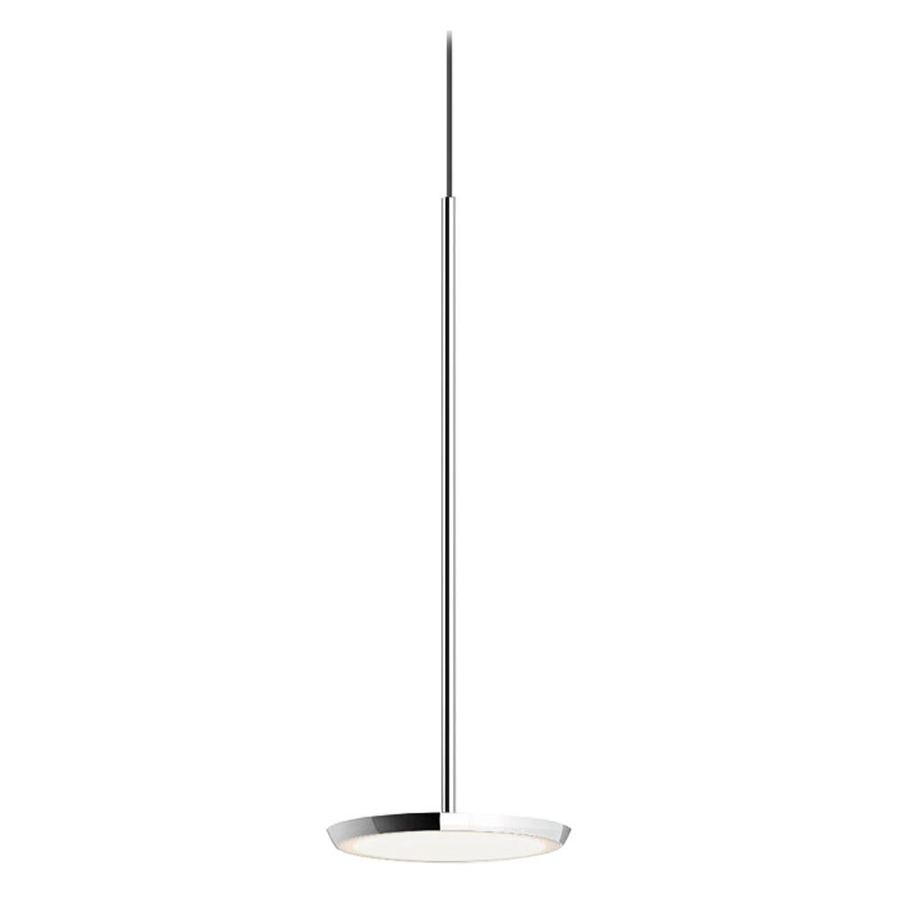 Sky Solo Pendant Light in Polished Aluminium by Pablo Designs For Sale