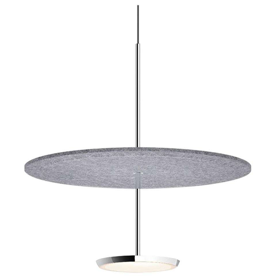 Sky Sound 18 Pendant in Grey Felt by Pablo Designs For Sale