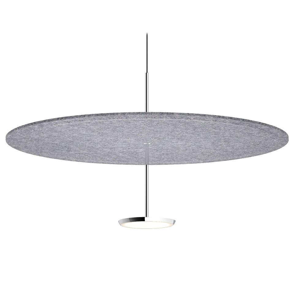 Sky Sound 32 Pendant in Grey Felt by Pablo Designs For Sale