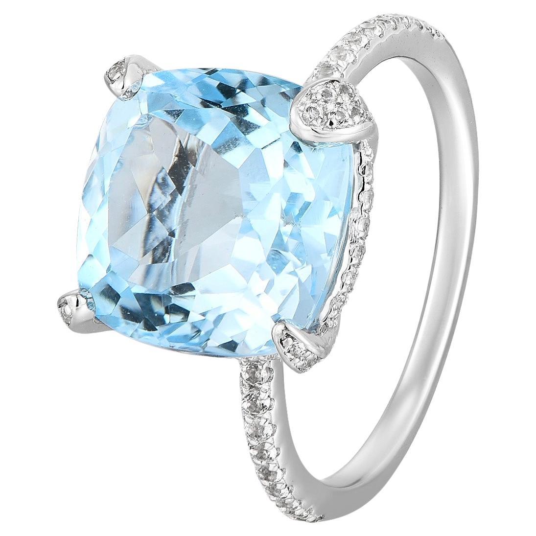 Anillo Topacio Cielo