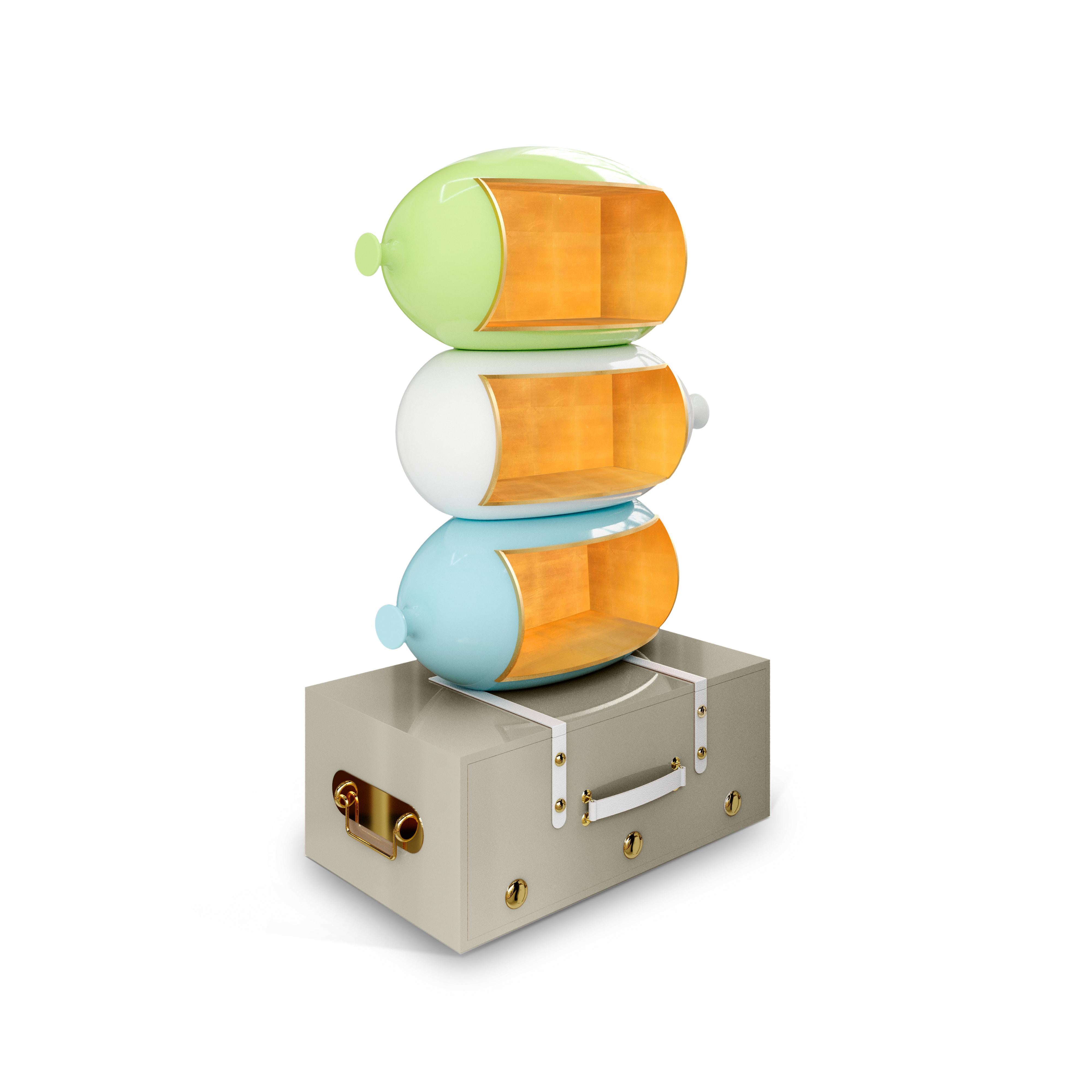 Librería Skybound de MAGILORE - Almacenaje caprichoso inspirado en los globos aerostáticos Moderno en venta