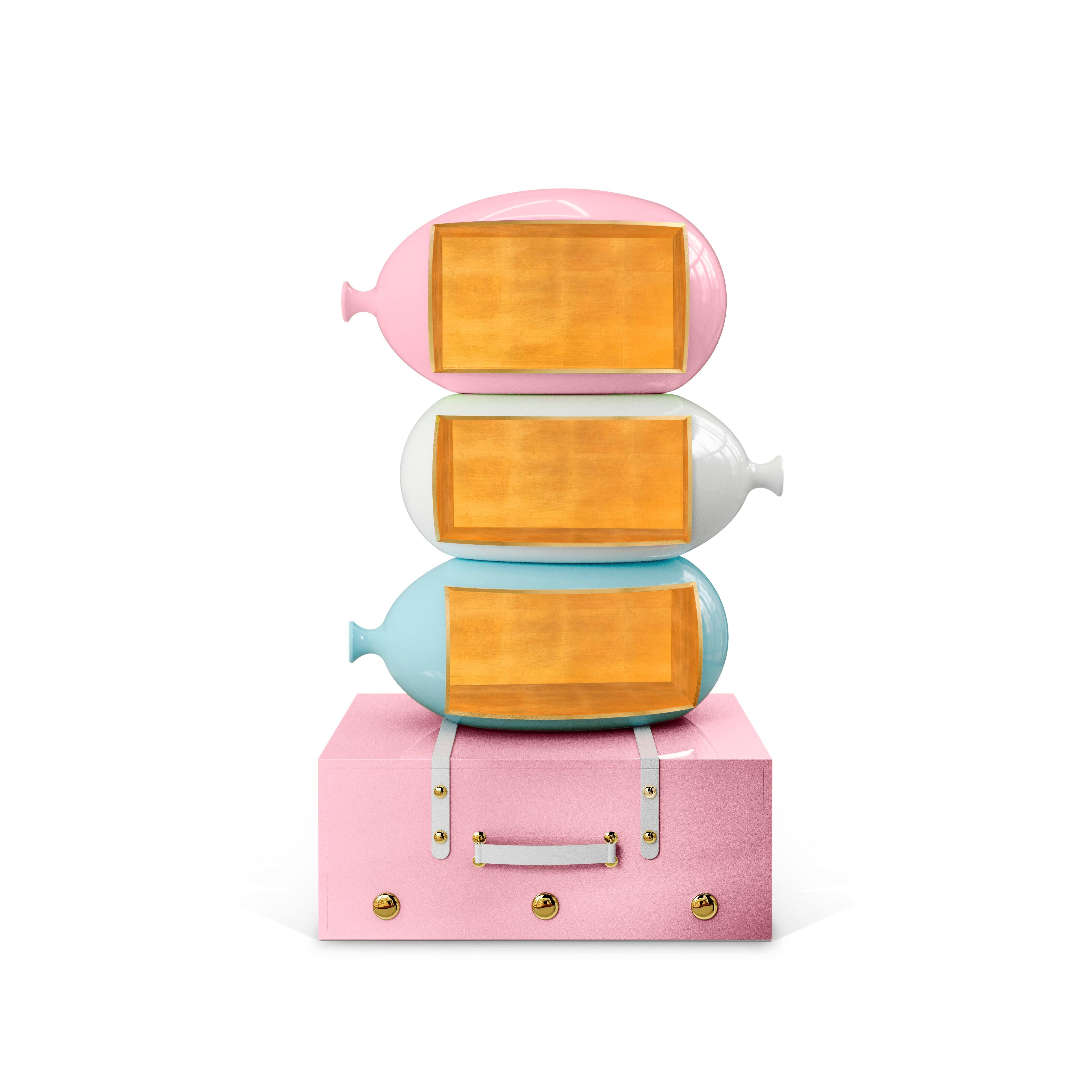 XXIe siècle et contemporain Skybound Bookcase by MAGILORE - Rangement fantaisiste inspiré des montgolfières en vente