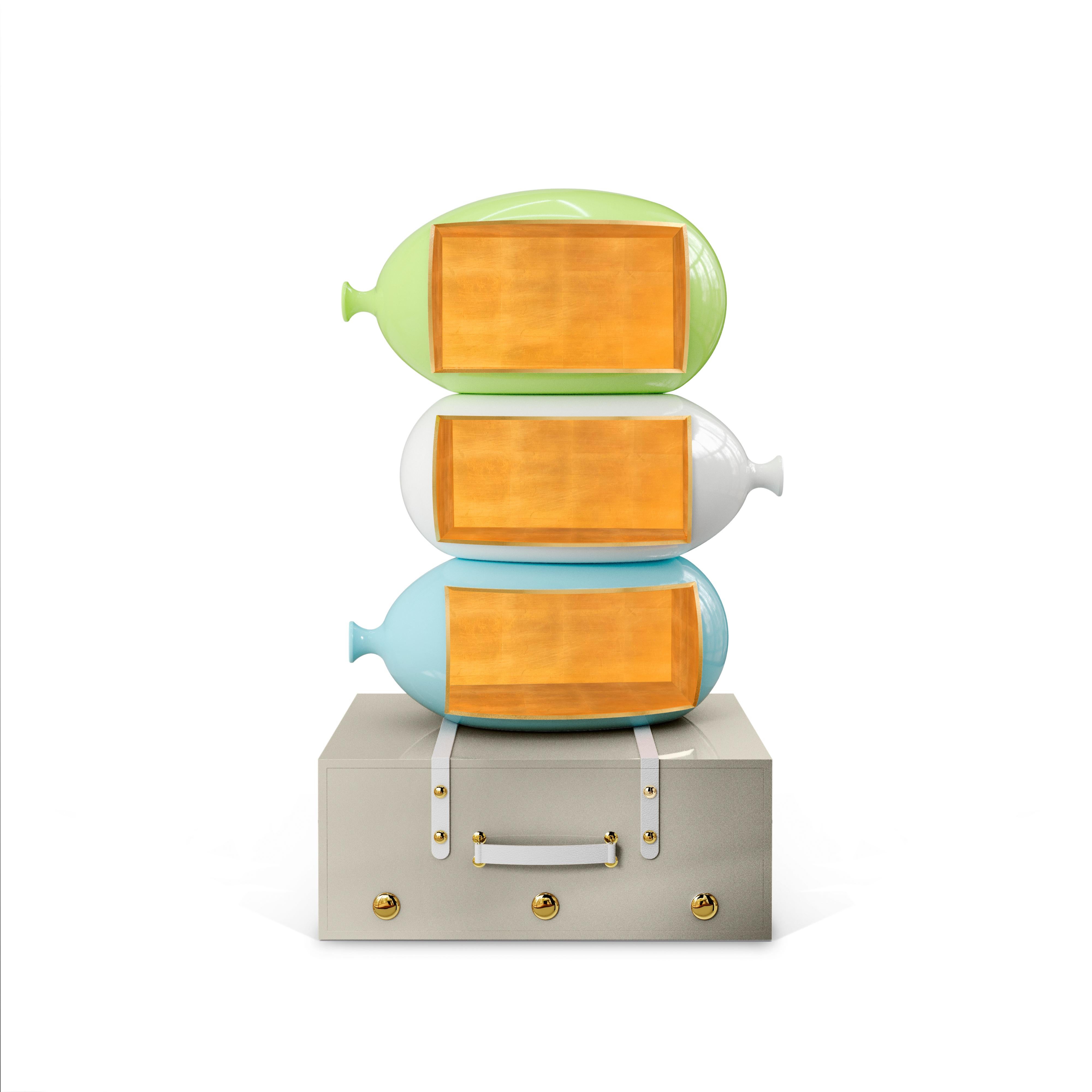 XXI secolo e contemporaneo Libreria Skybound Rose di MAGILORE - Capricciosa libreria ispirata alle mongolfiere in vendita