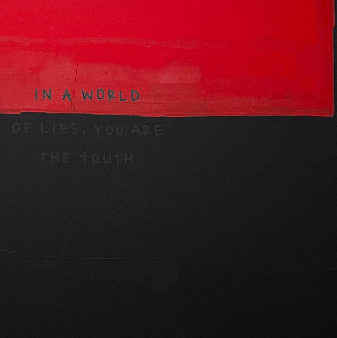 In un mondo di menzogne, tu sei la verità - Painting Contemporaneo di Skye Brothers