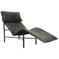 Vintage Skye Leather Chaise Longue by Tord Björklund for Ikea