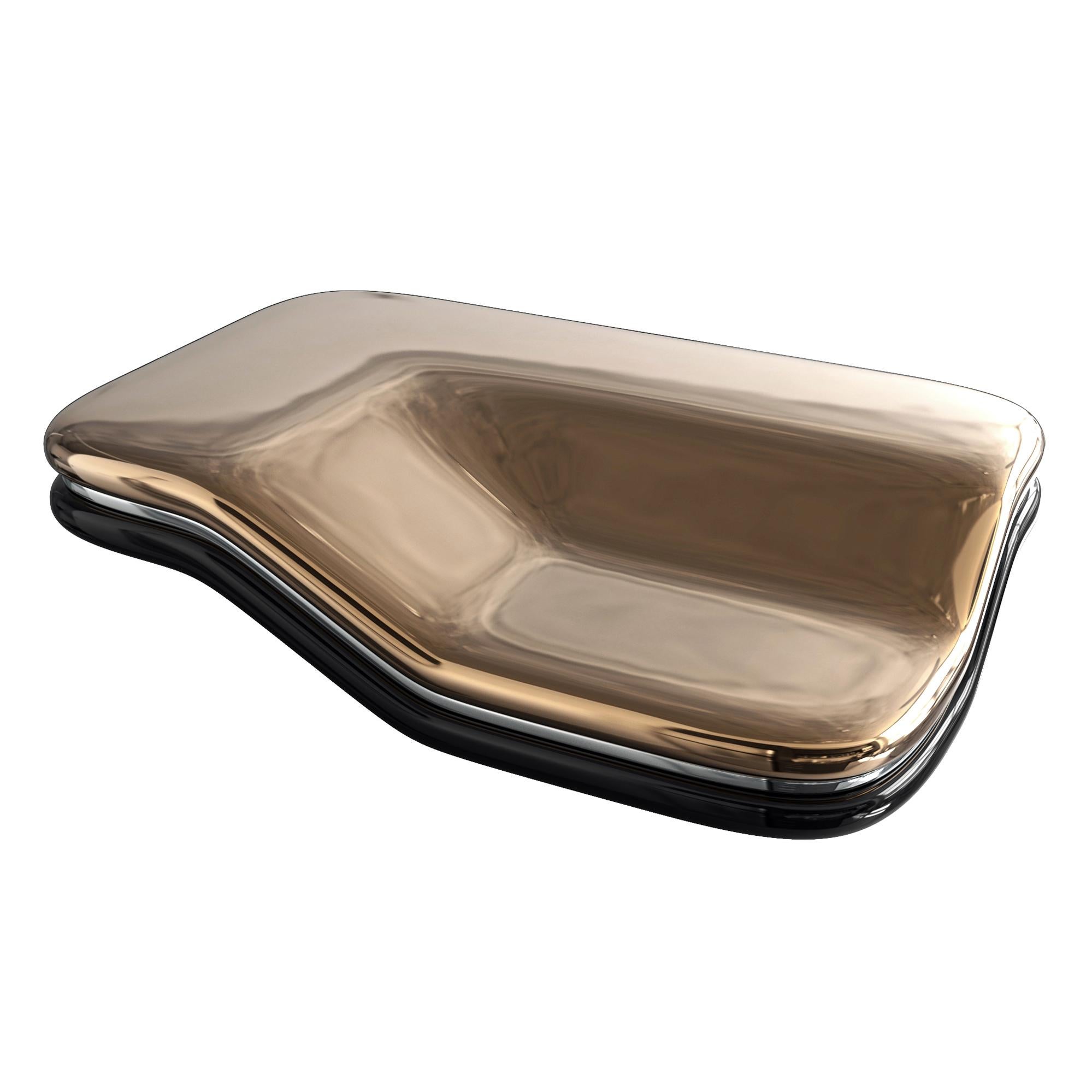Fait main Table basse Skyfall avec bronze, acier inoxydable, faite à la main, Istanbul en vente