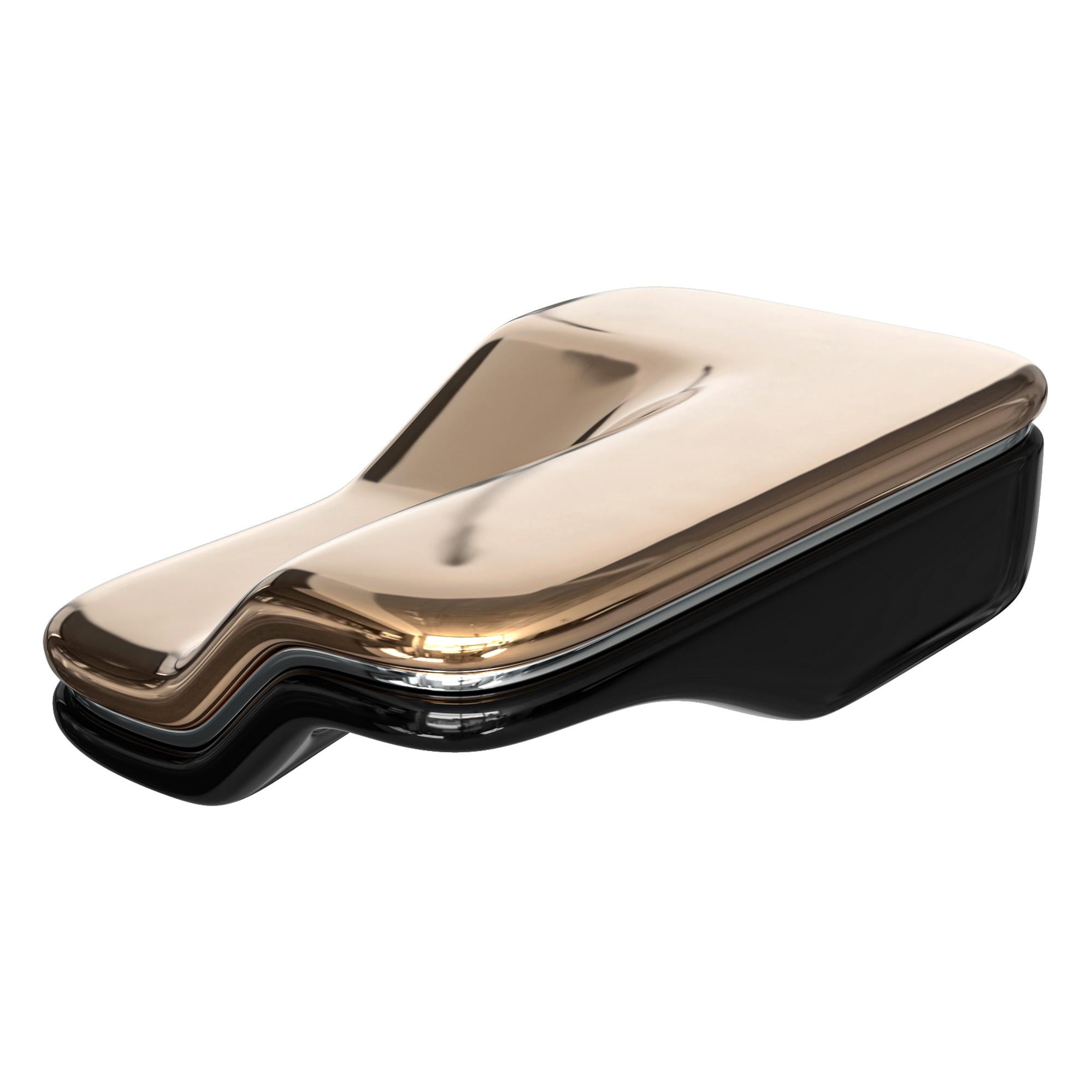 Bronze Table basse Skyfall avec bronze, acier inoxydable, faite à la main, Istanbul en vente