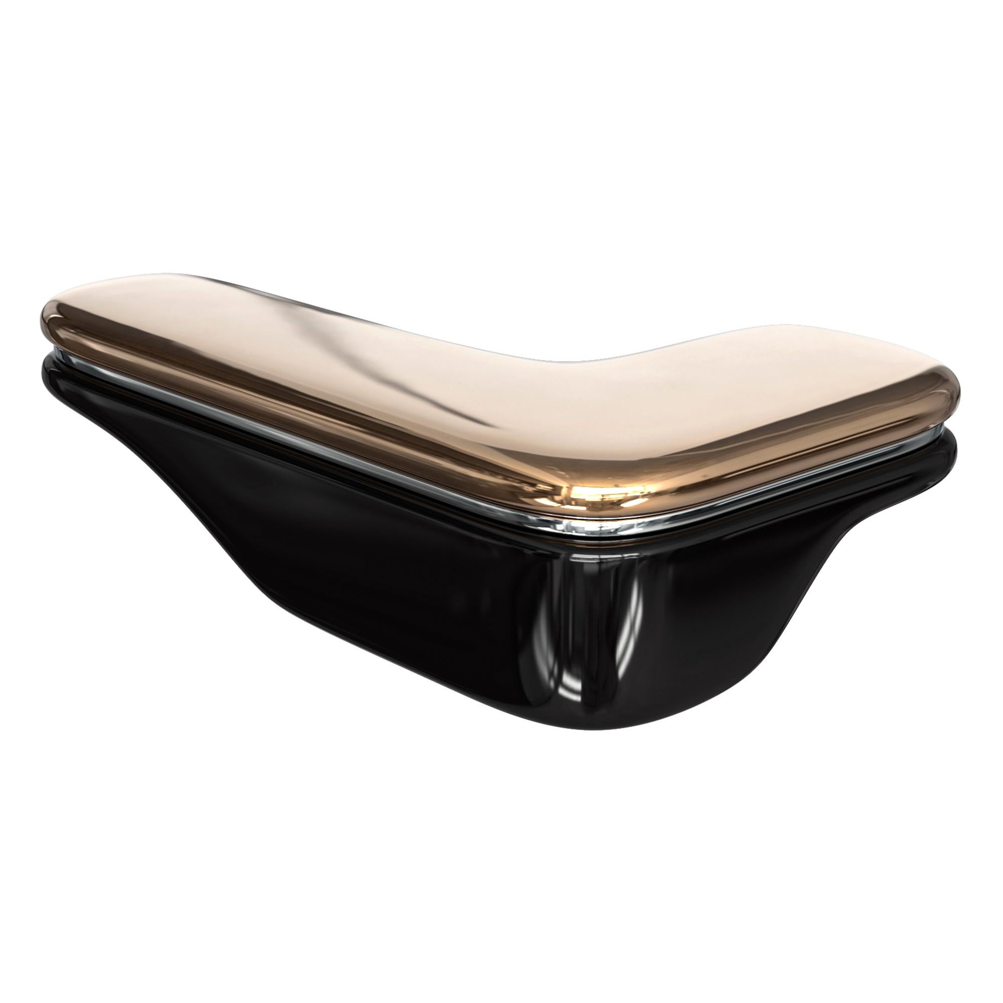 Table basse Skyfall avec bronze, acier inoxydable, faite à la main, Istanbul en vente 1