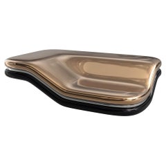 Couchtisch „ Skyfall“ mit Bronze, Edelstahl, handgefertigt, Istanbul