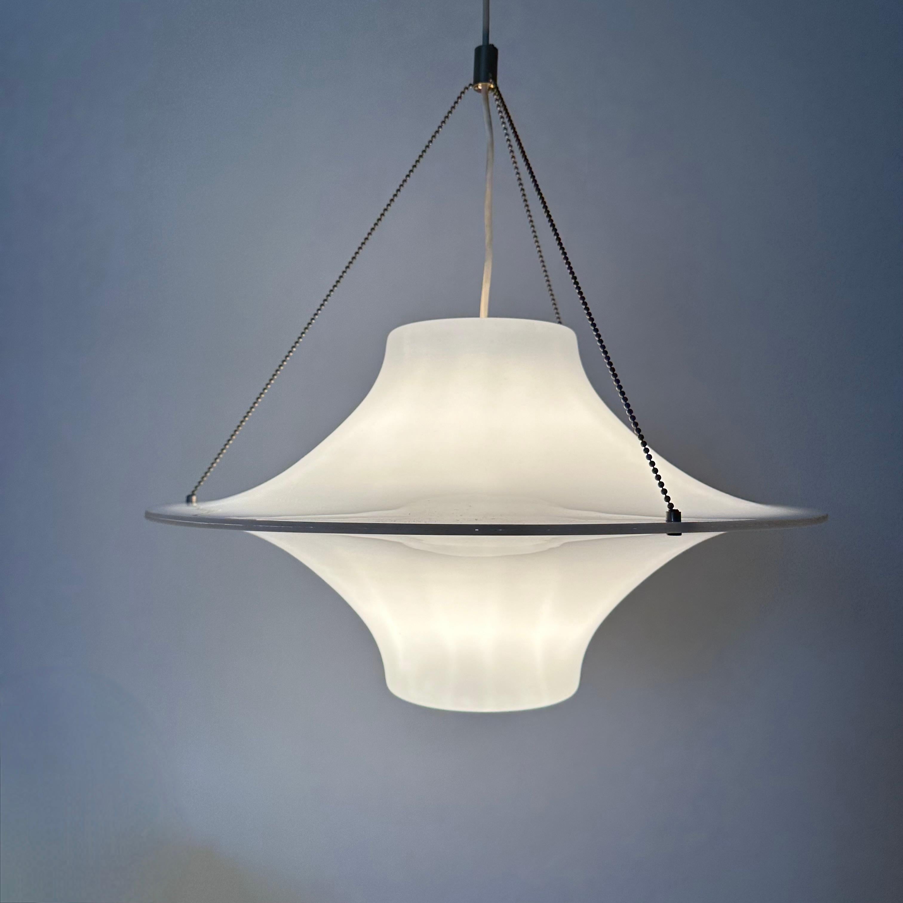 Mid-Century Modern Skyflyer / Lokki hanging lamp by Yki Nummi for Stockmann Orno, 1960s