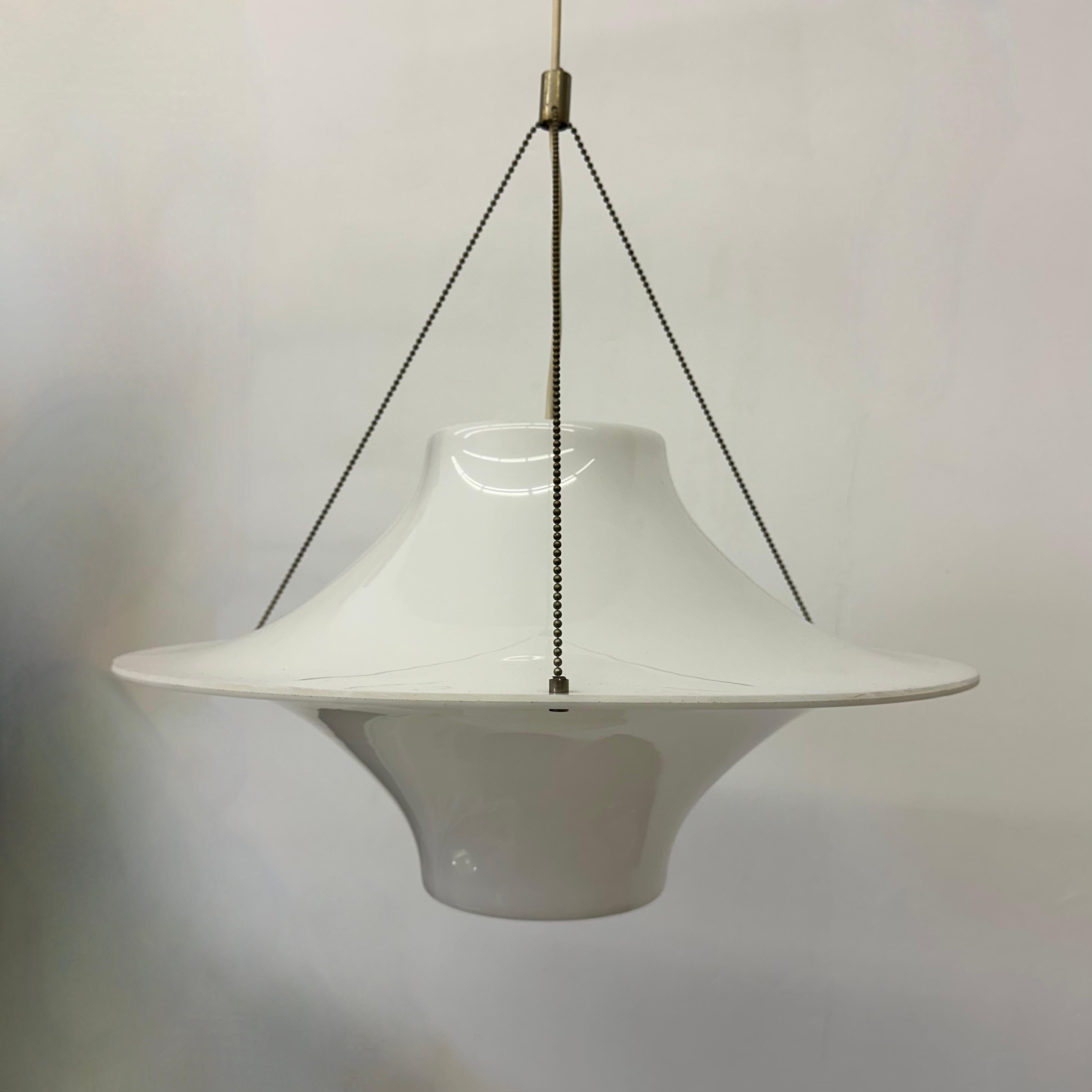 Swedish Skyflyer / Lokki hanging lamp by Yki Nummi for Stockmann Orno, 1960s