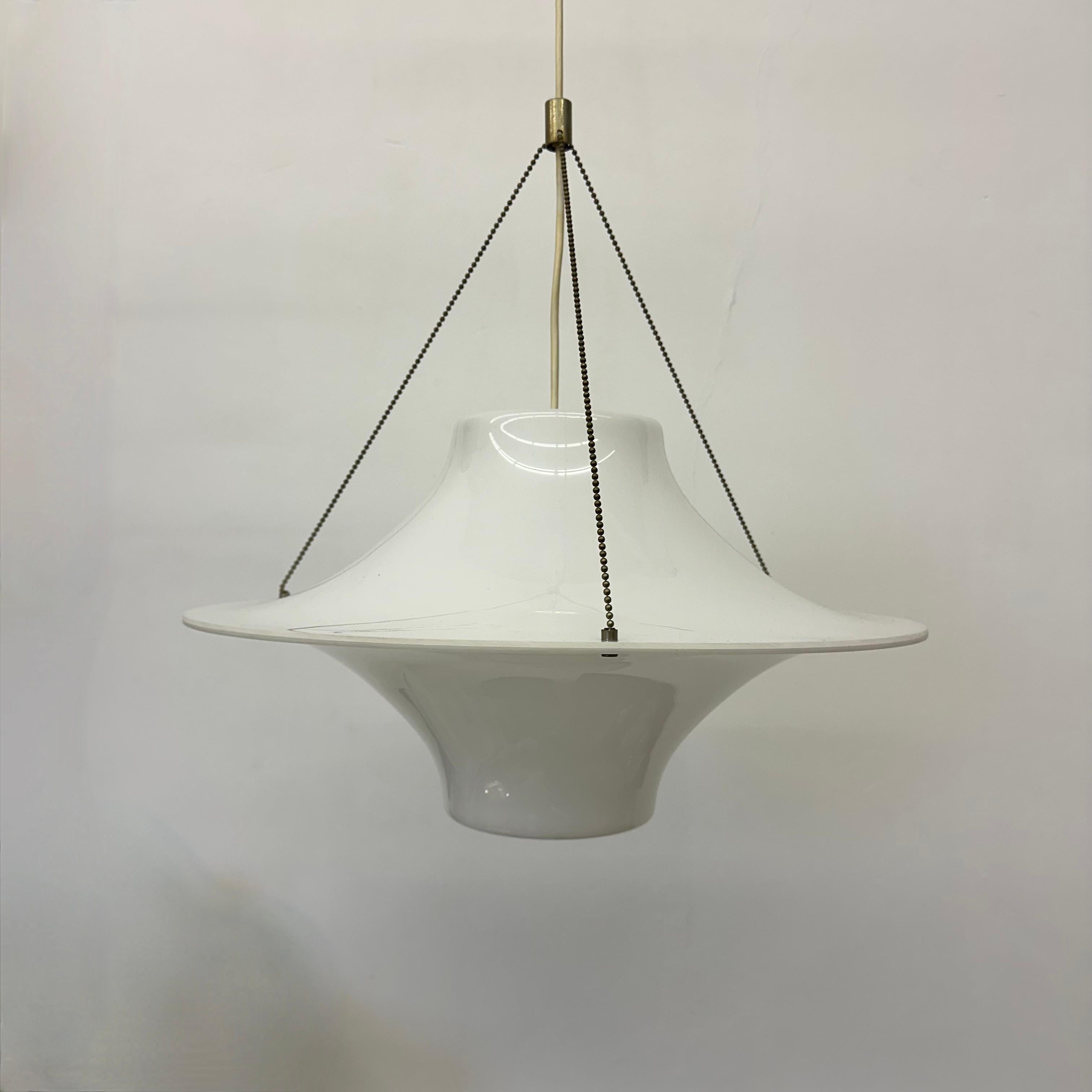 Mid-20th Century Skyflyer / Lokki hanging lamp by Yki Nummi for Stockmann Orno, 1960s