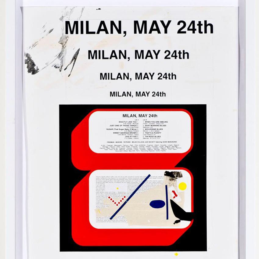 Mailand, geboren in der Goldenen Rechtecke (Zeitgenössisch), Mixed Media Art, von Skylar Fein