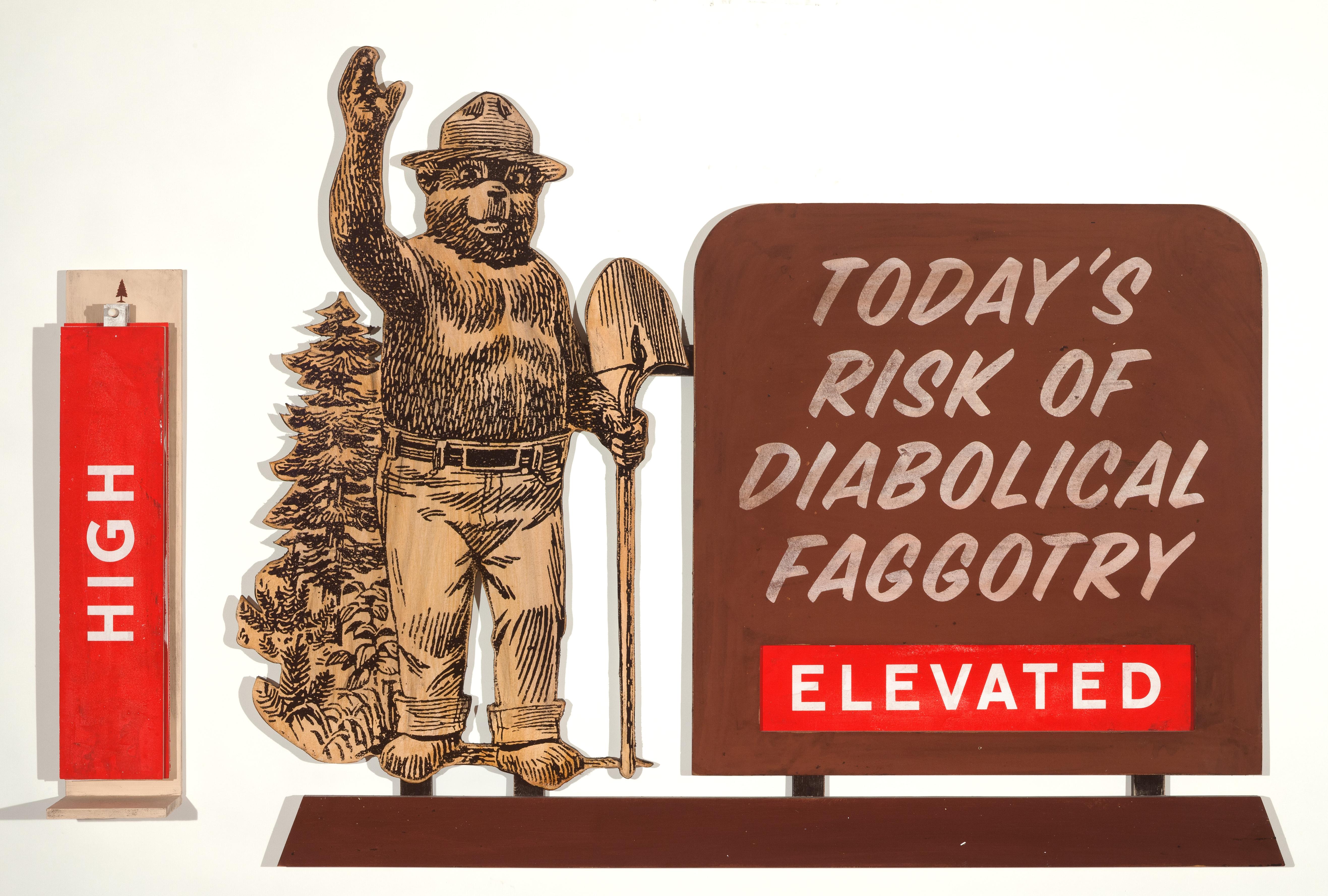 Today's Risk of Diabolical Faggotry - Sculpture by Skylar Fein