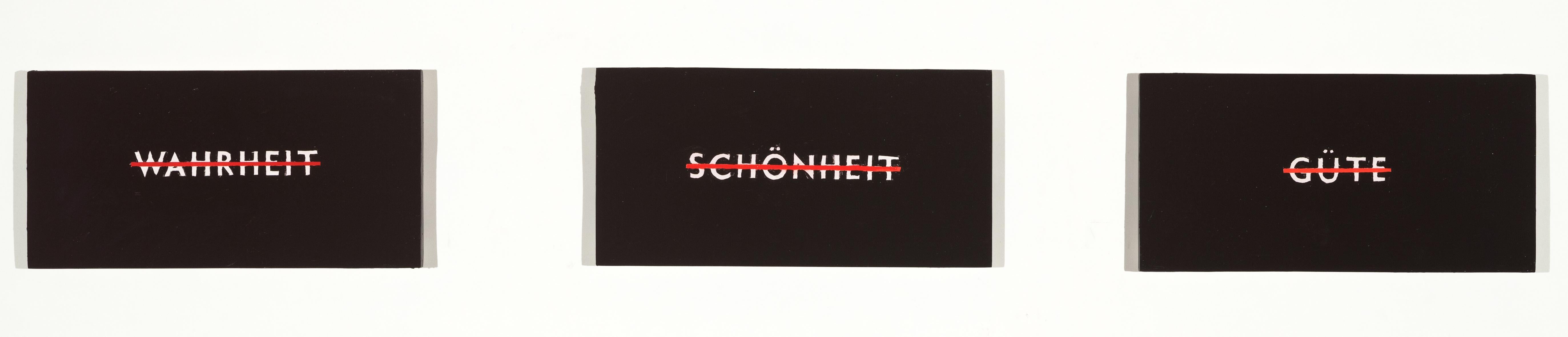 Wahrheit, Schnheit, Gte (keine Wahrheit, keine Schönheit, keine gute) – Sculpture von Skylar Fein