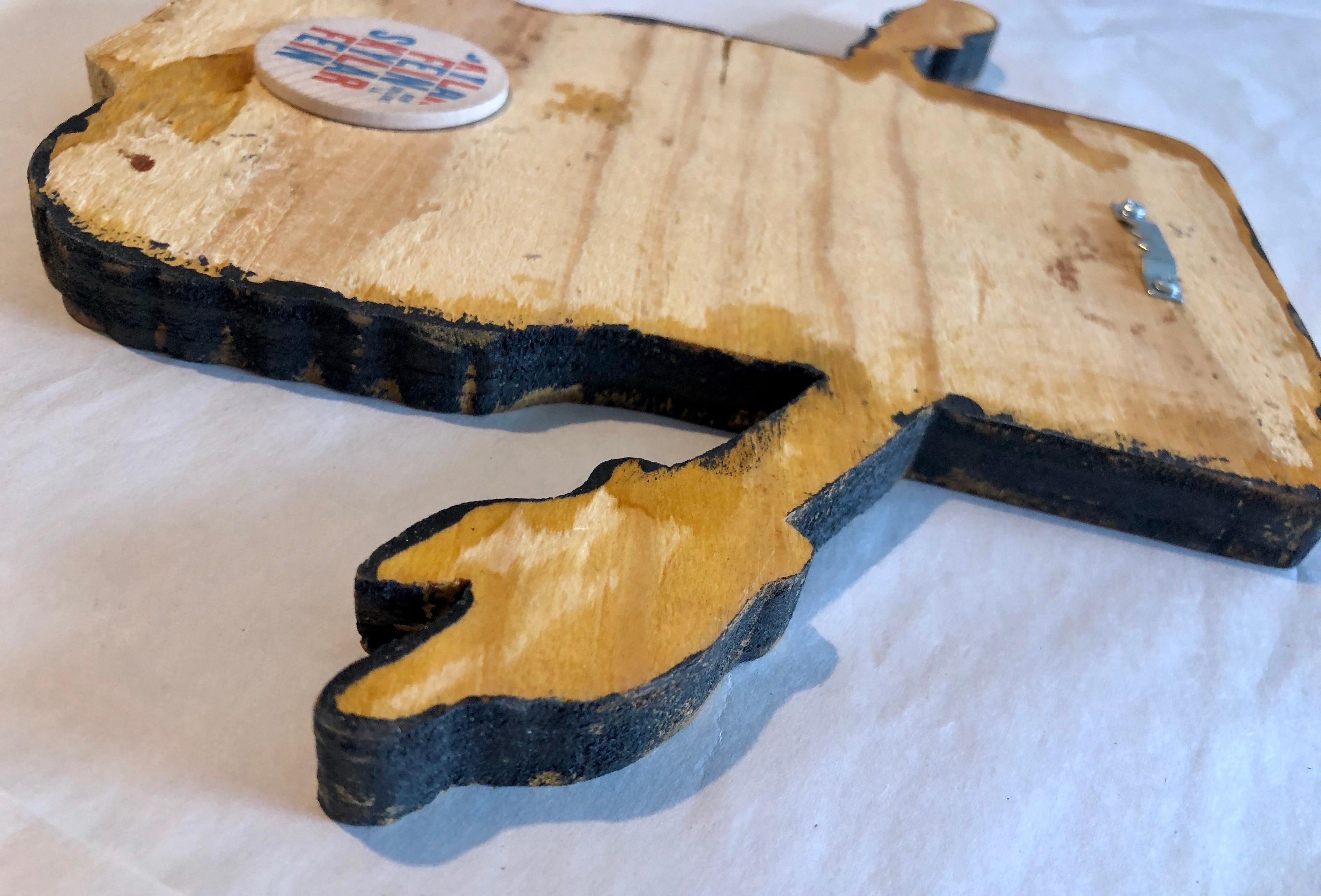 Wood Carved Wood Neo Pop Art Painting Sculpture New Orleans Wall Hanging Skylar Fein en vente 5