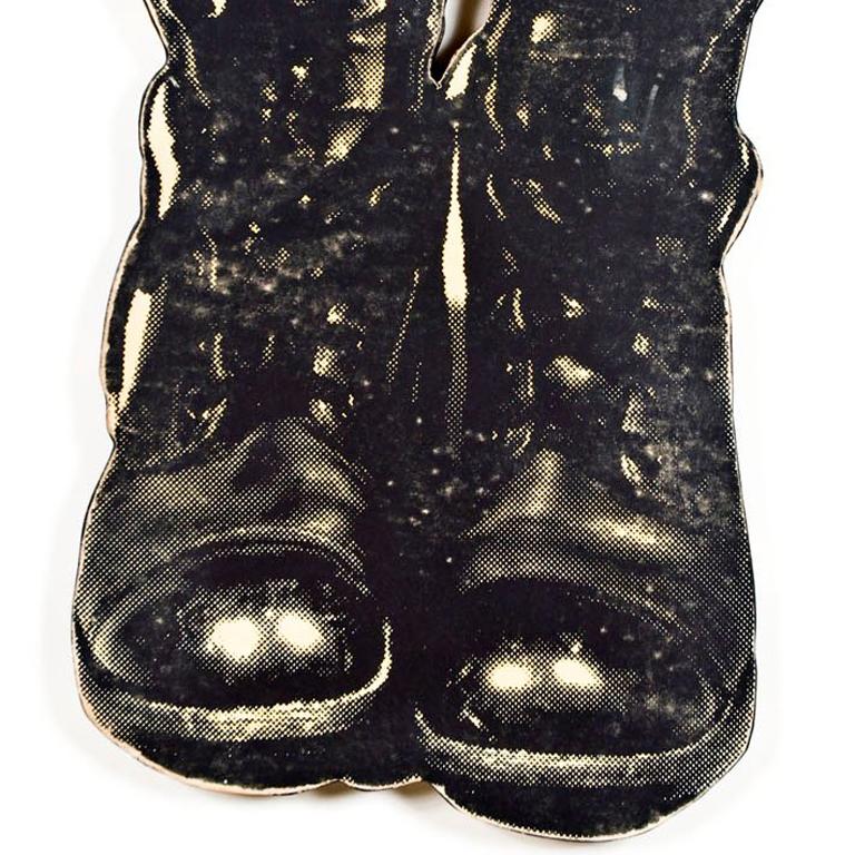 Alison's Combat Boots - Contemporary Sculpture by Skylar Fein