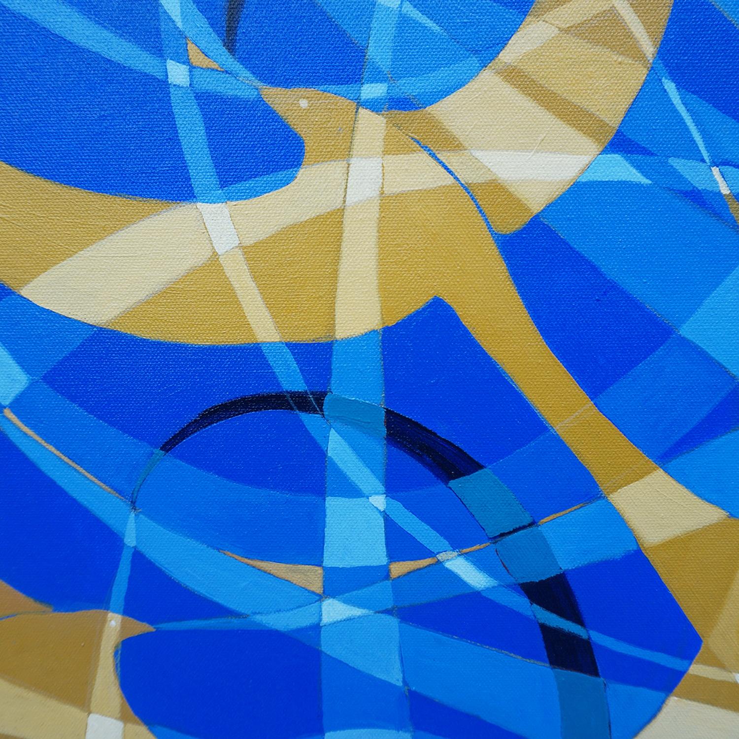 'Skylarks' Abstract Oil on Canvas Contemporary Painting 3