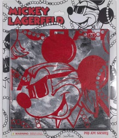 "Pacchetto Mickey Lagerfeld (Whiting)" acrilico su tela con custodia per giocattoli