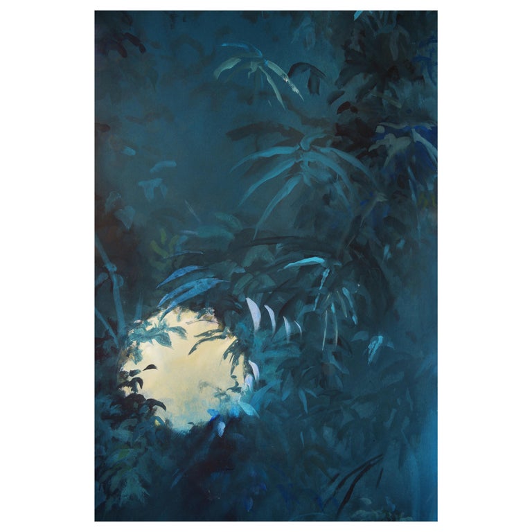 Skylight, Hand Painted Wallpaper Made in Italy customizable For