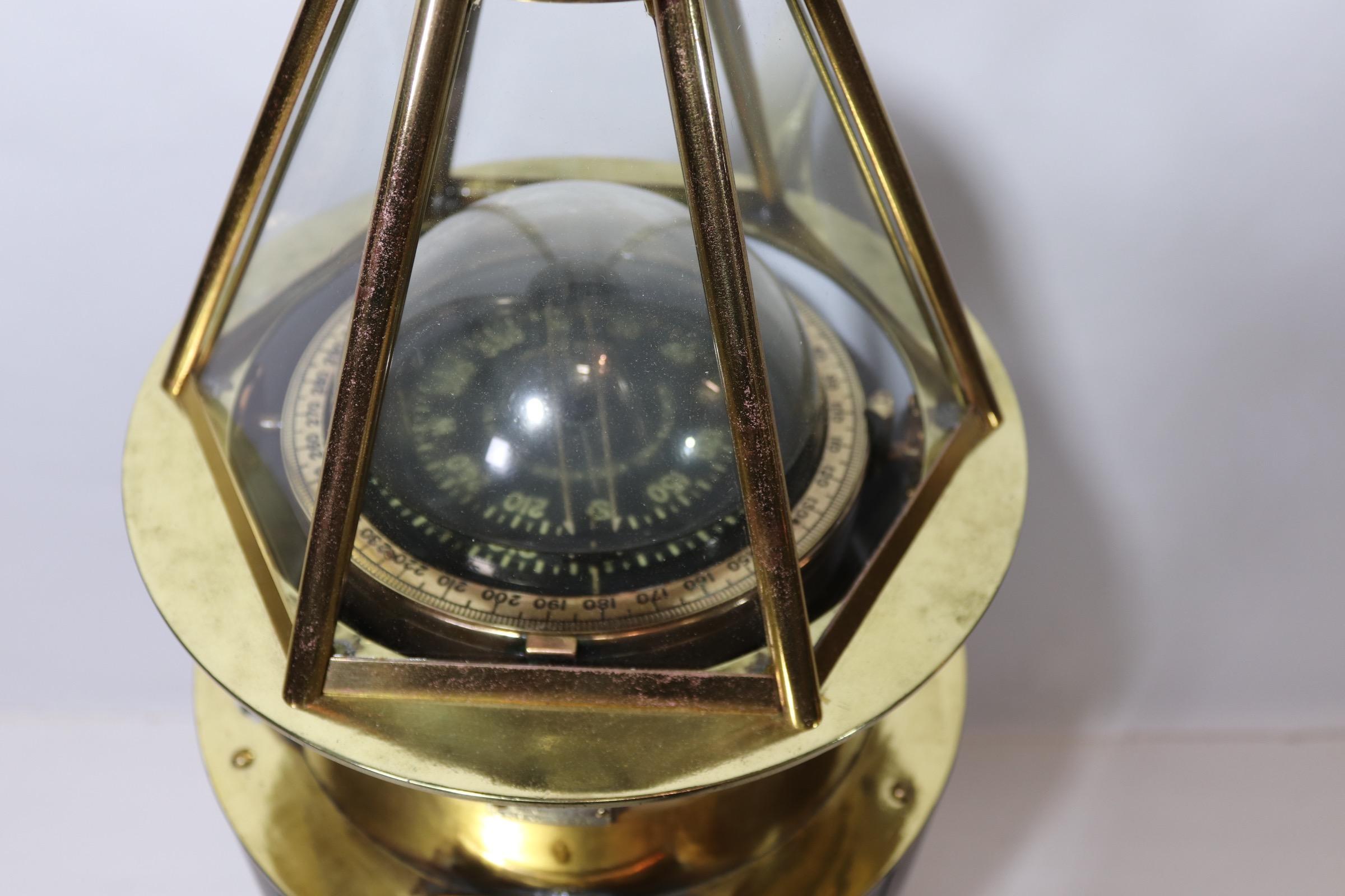 Mid-20th Century Skylight Yacht Binnacle
