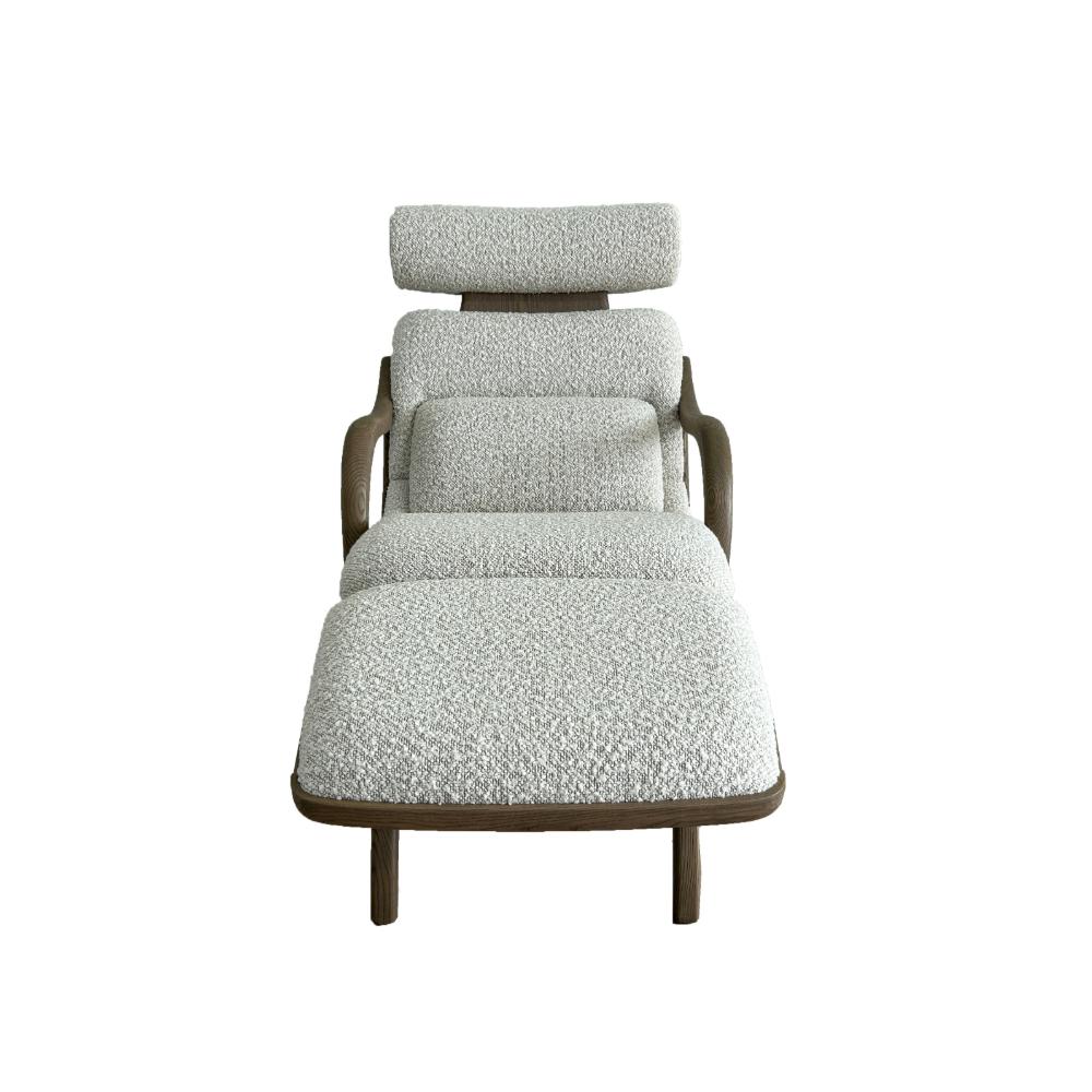 Chaise longue Skyline con reposabrazos By André Fu Living Moderno orgánico en venta