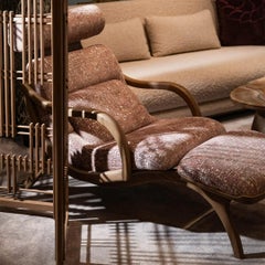 Chaise longue Skyline avec accoudoirs Par André Fu Living