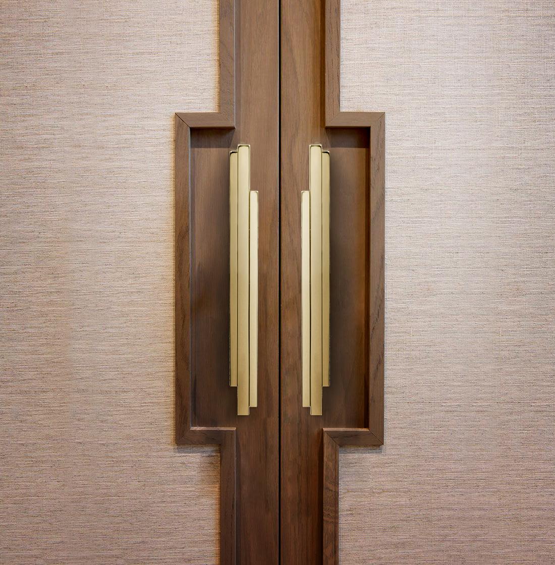 Brass Skyline Door Pull For Sale