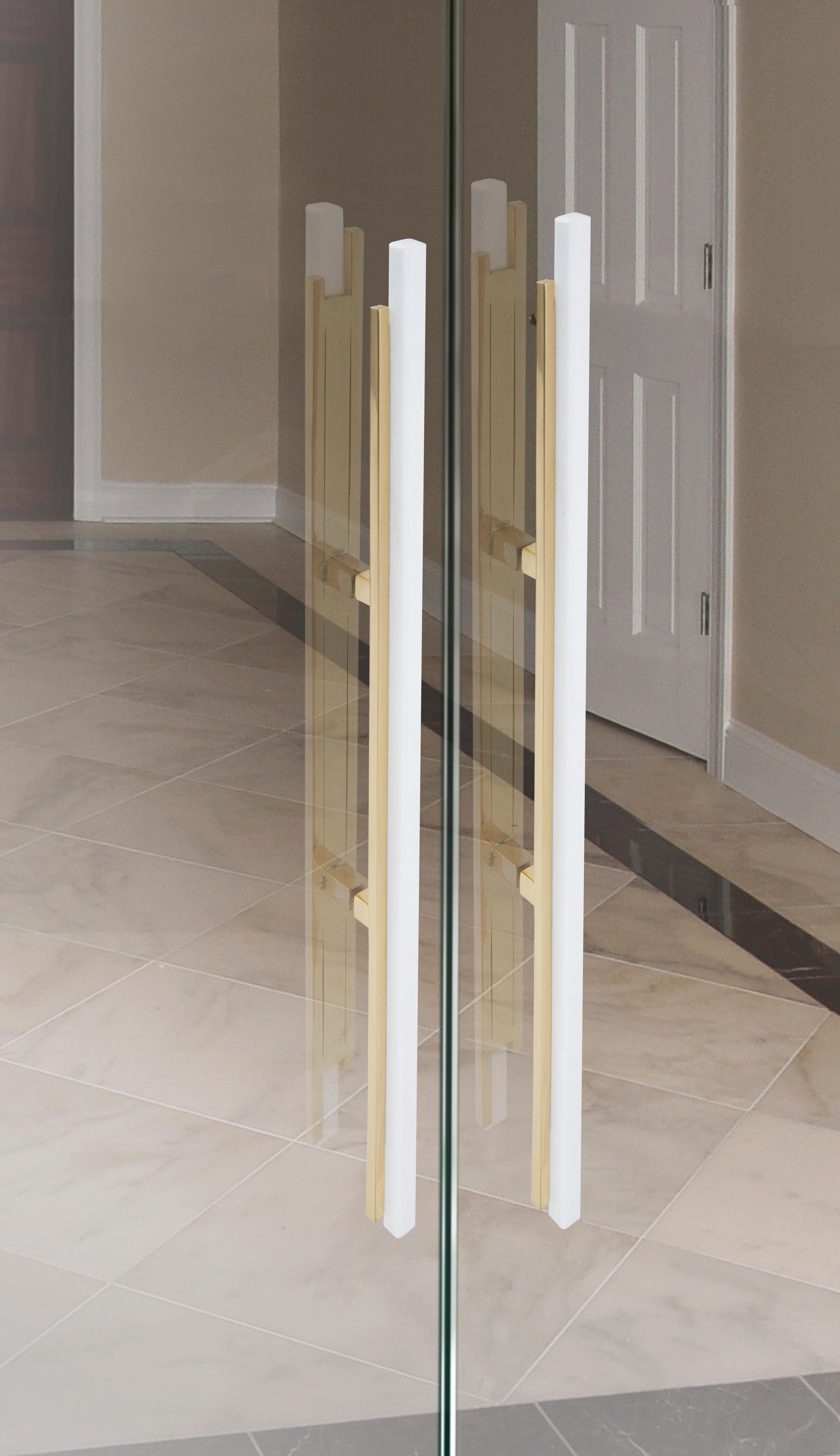 Brass Skyline Door Pull For Sale