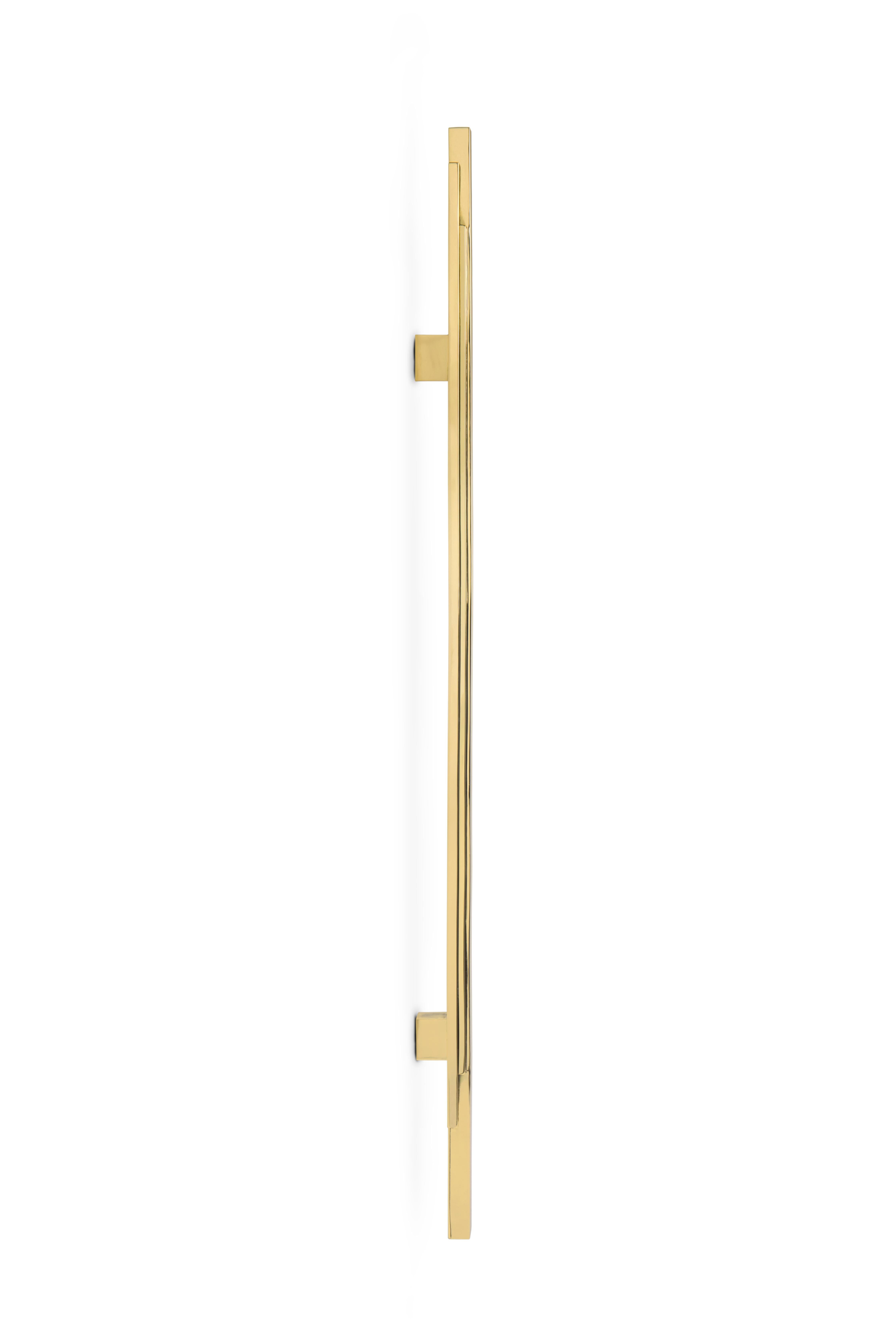 Portuguese Skyline Door Pull - Handcrafted Polished Brass - PullCast For Sale