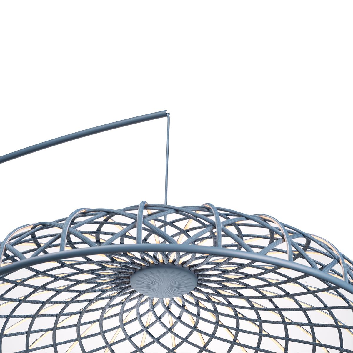 Lampada da terra Skynest Motion in Blue Tomaline di Marcel Wanders, 2022 In condizioni ottime in vendita a Brooklyn, NY